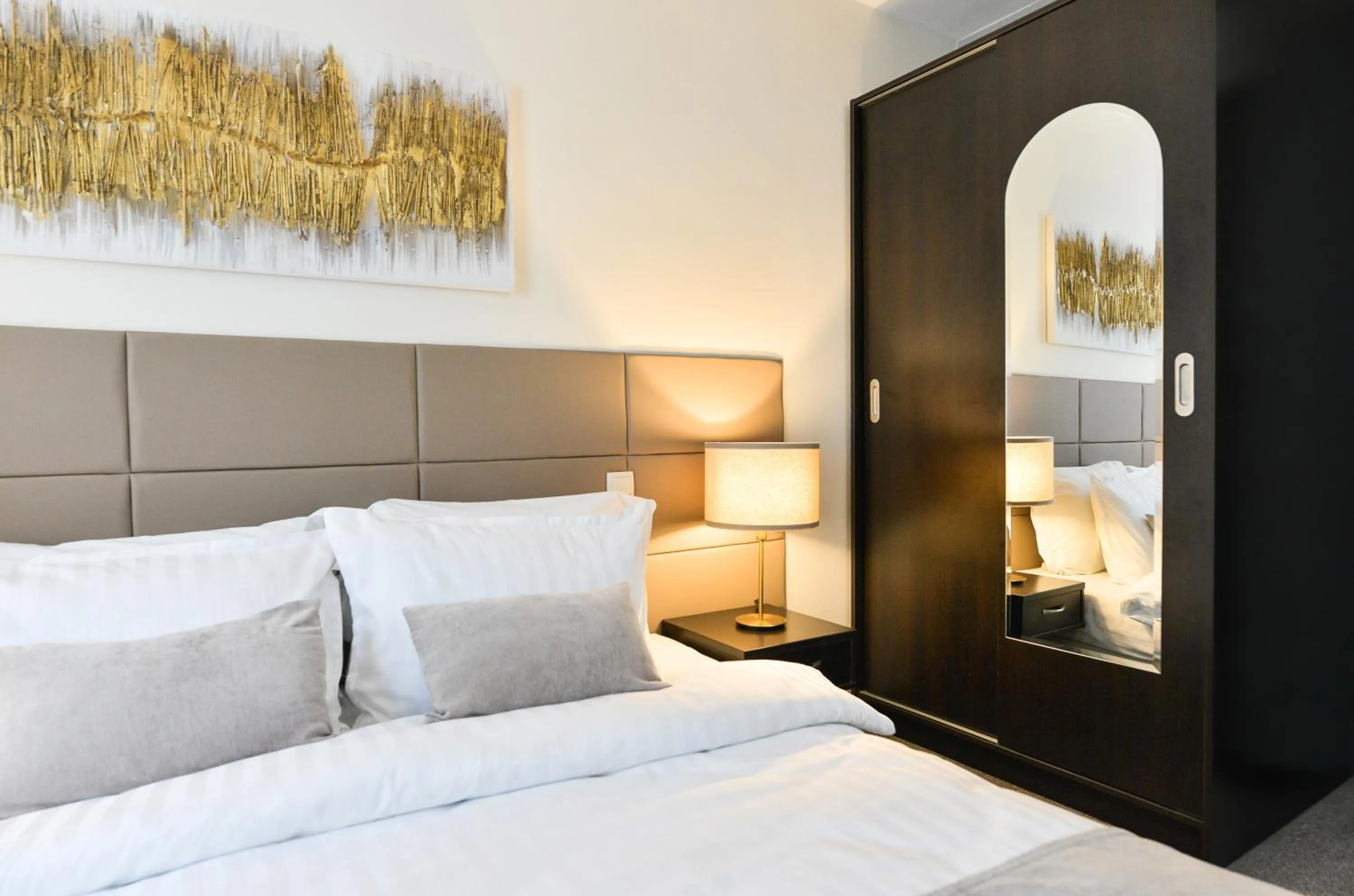 Bed in Art Plaza Hotel