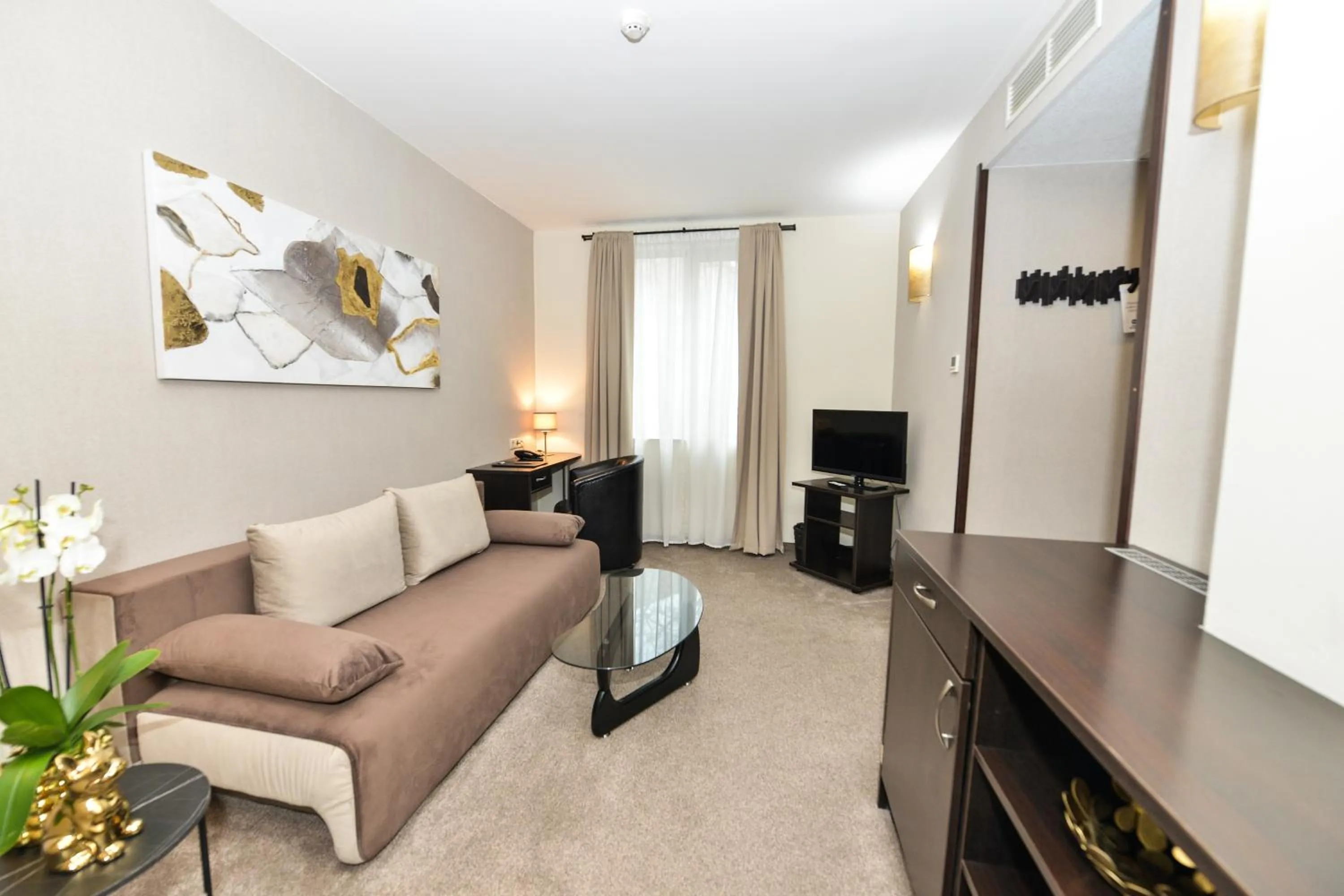 Communal lounge/ TV room in Art Plaza Hotel