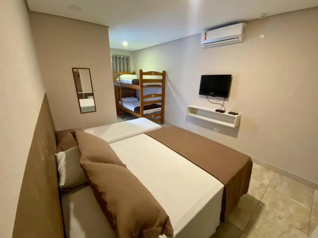 Photo of the whole room, Bed in Don Marcos Hotel com Restaurante e Pizzaria