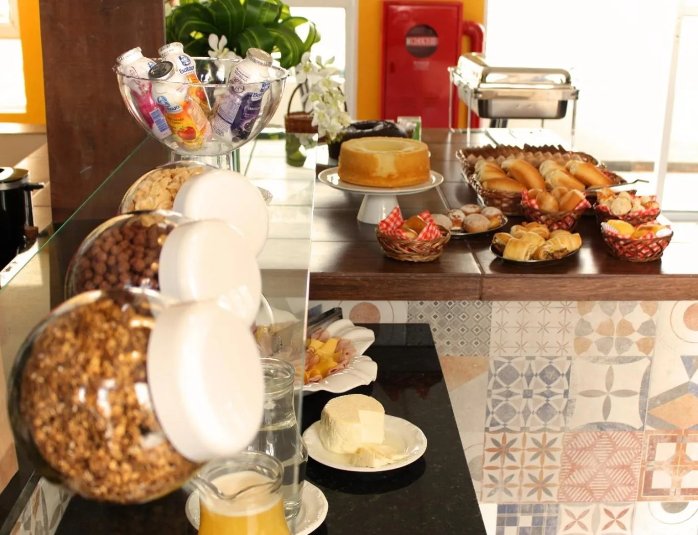 Continental breakfast in Don Marcos Hotel com Restaurante e Pizzaria