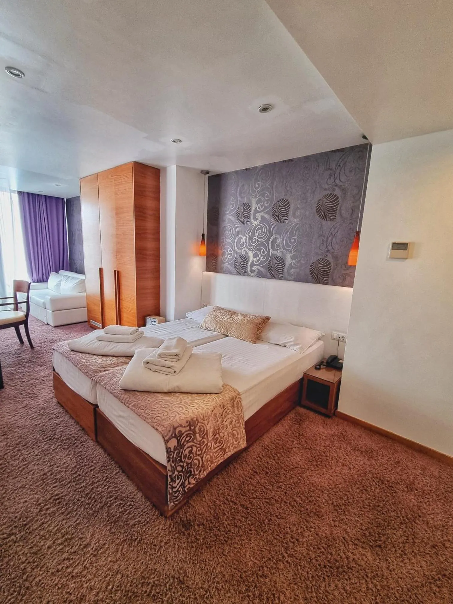 Bedroom, Bed in Hotel Gala Split