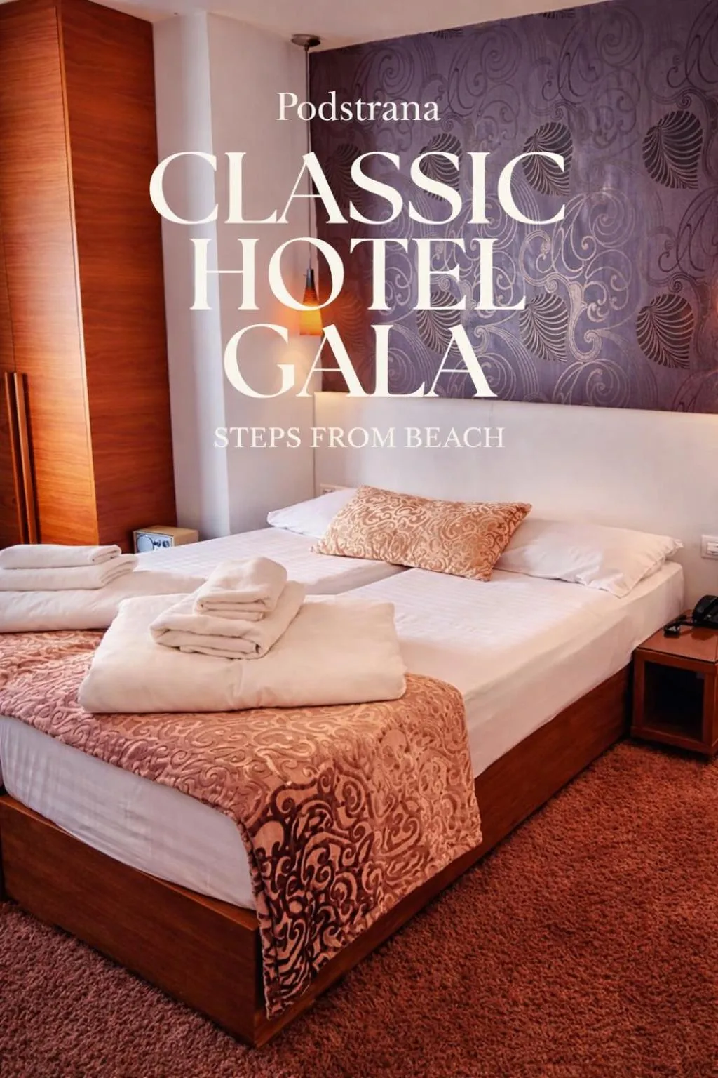 Bed in Classic Hotel Gala Split
