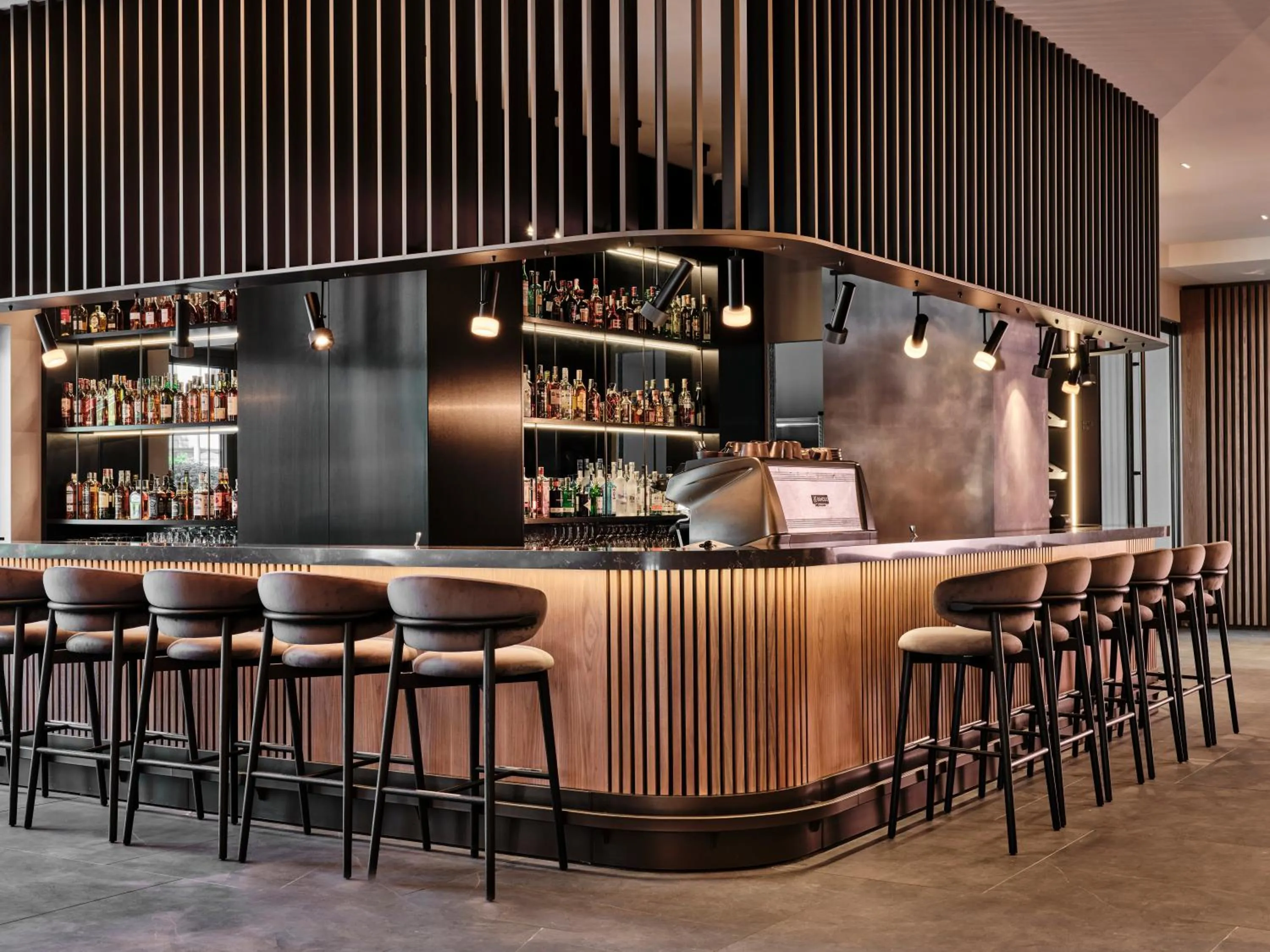 Lounge or bar in Crowne Plaza Sofia by IHG