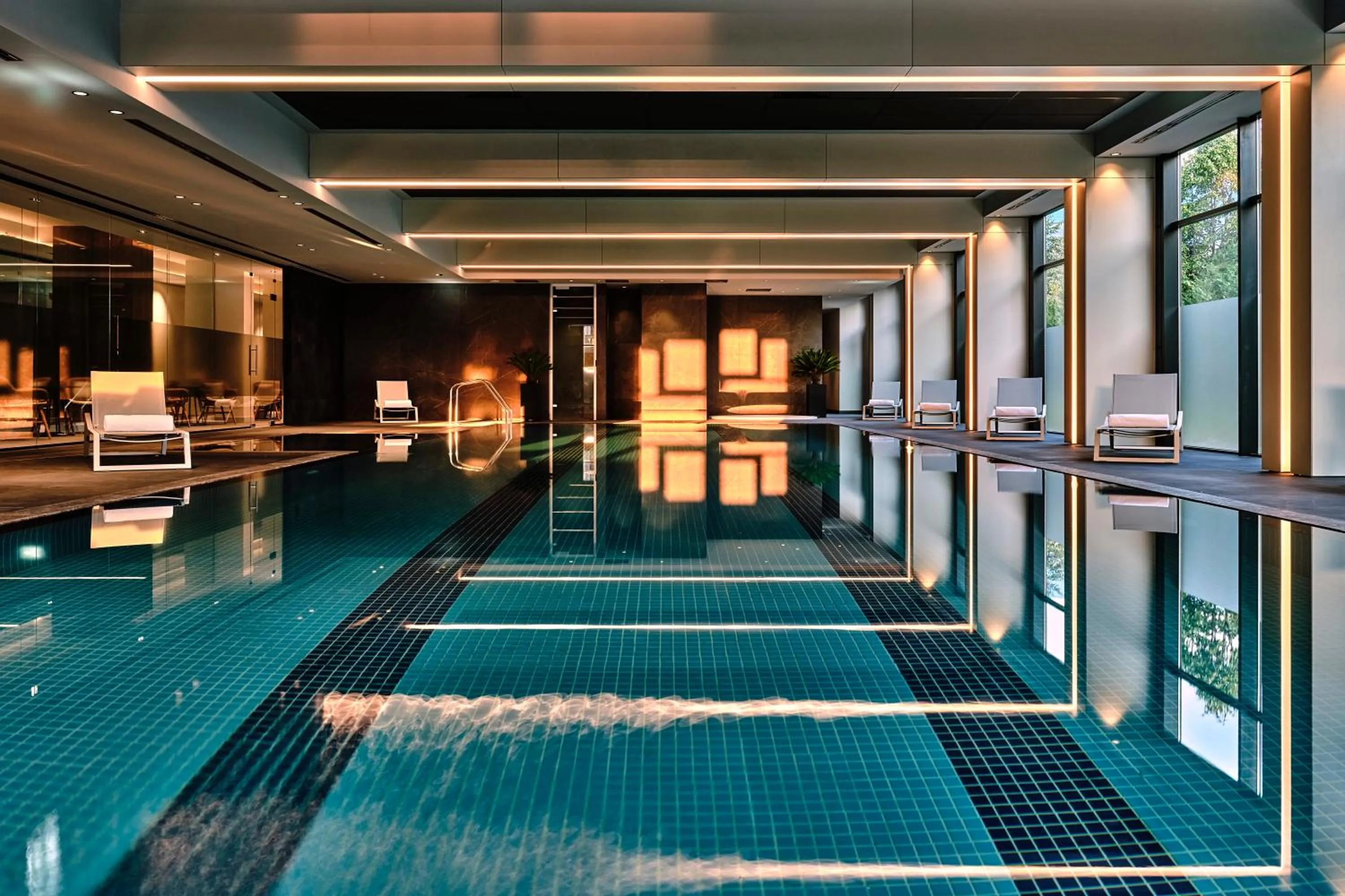 Swimming pool in Crowne Plaza Sofia by IHG