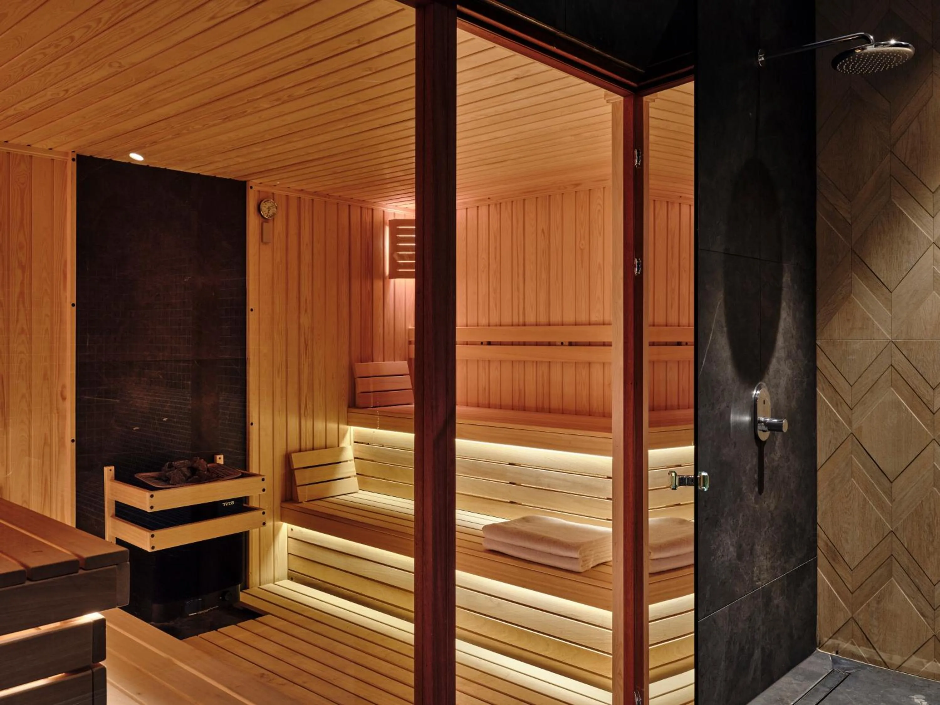 Sauna in Crowne Plaza Sofia by IHG