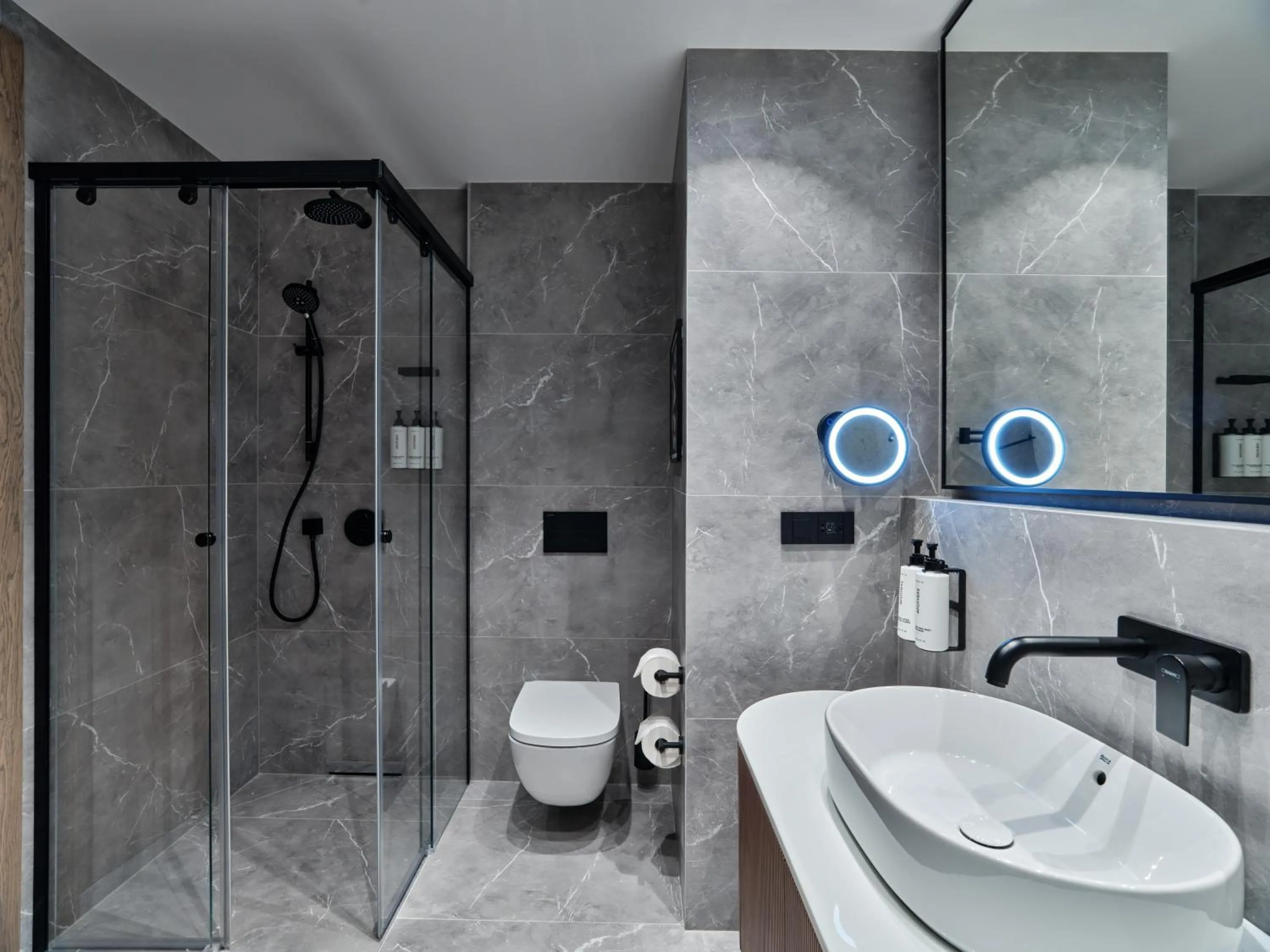 Shower in Crowne Plaza Sofia by IHG