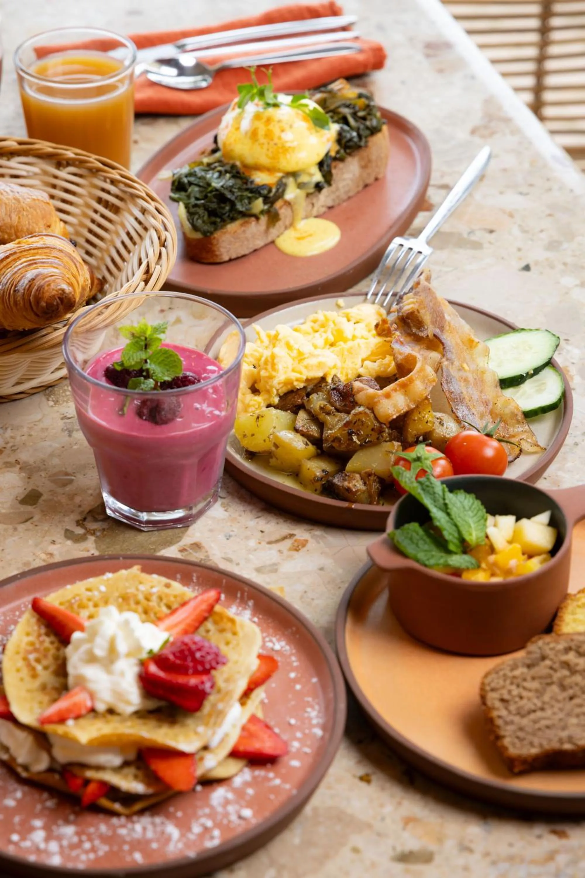 Breakfast in Le Saint Erasme, Hotel Eco Friendly