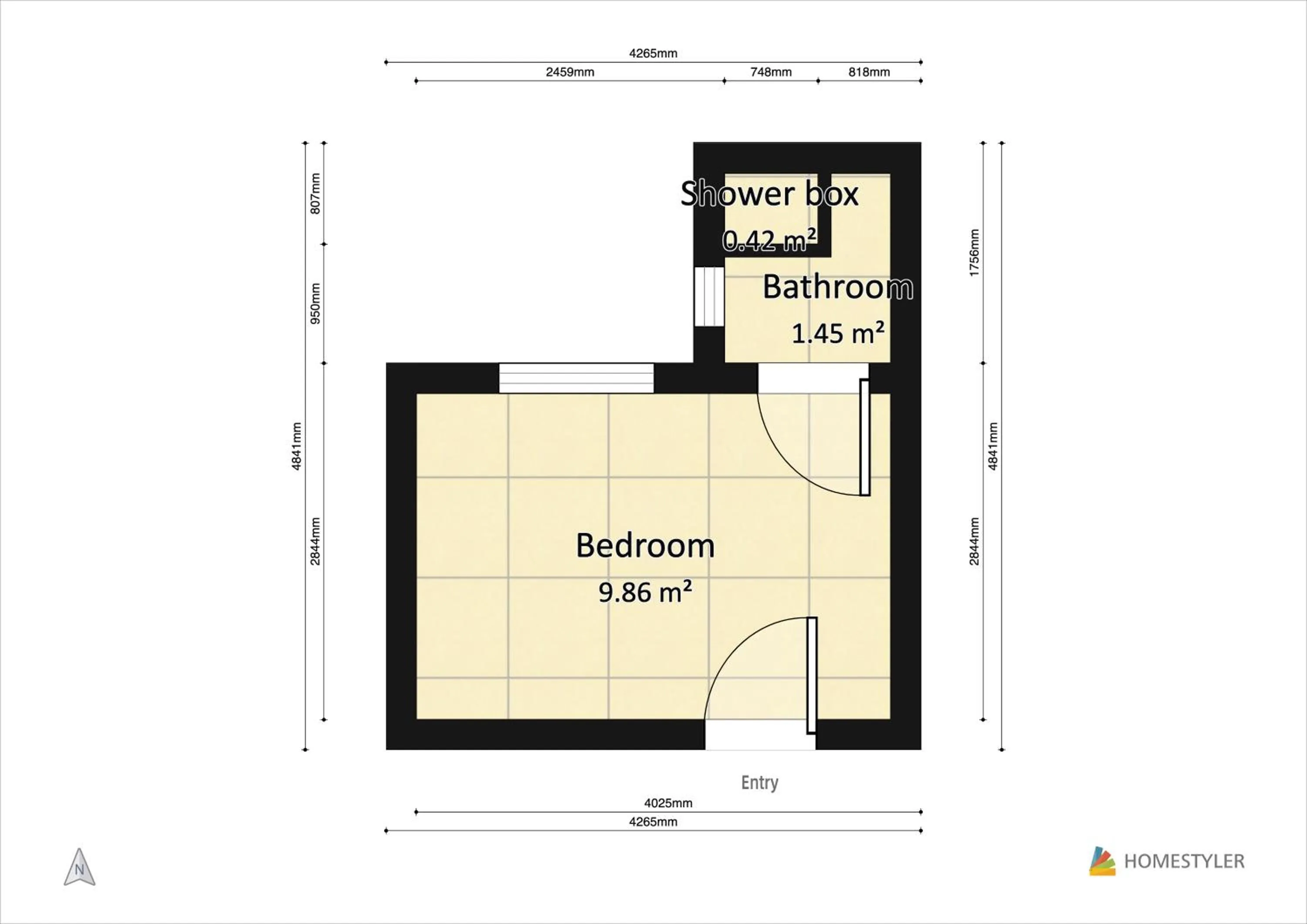 Floor plan in Hippocampus B&B
