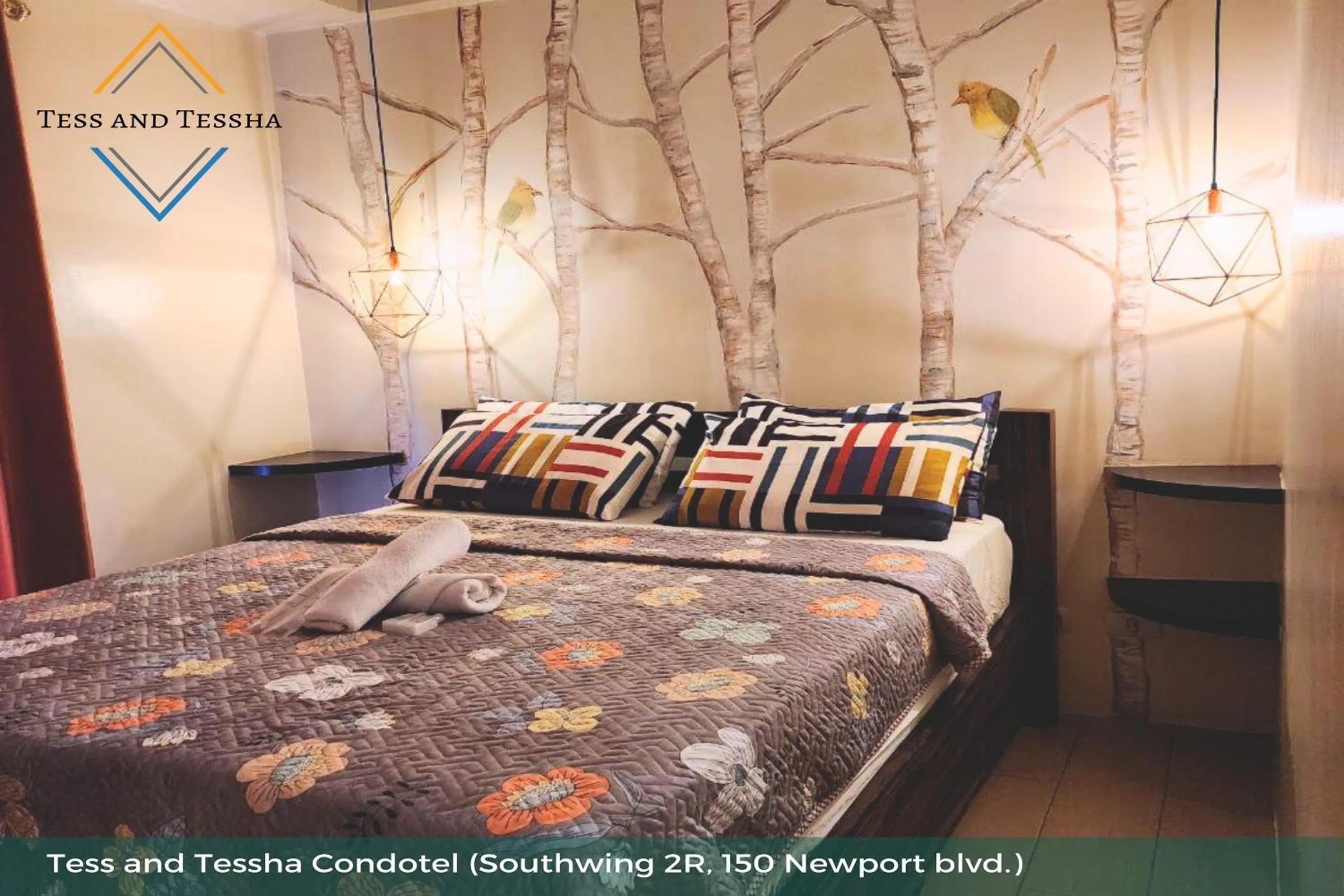 Bed in Tess and Tessha Condotel near T3 Airport