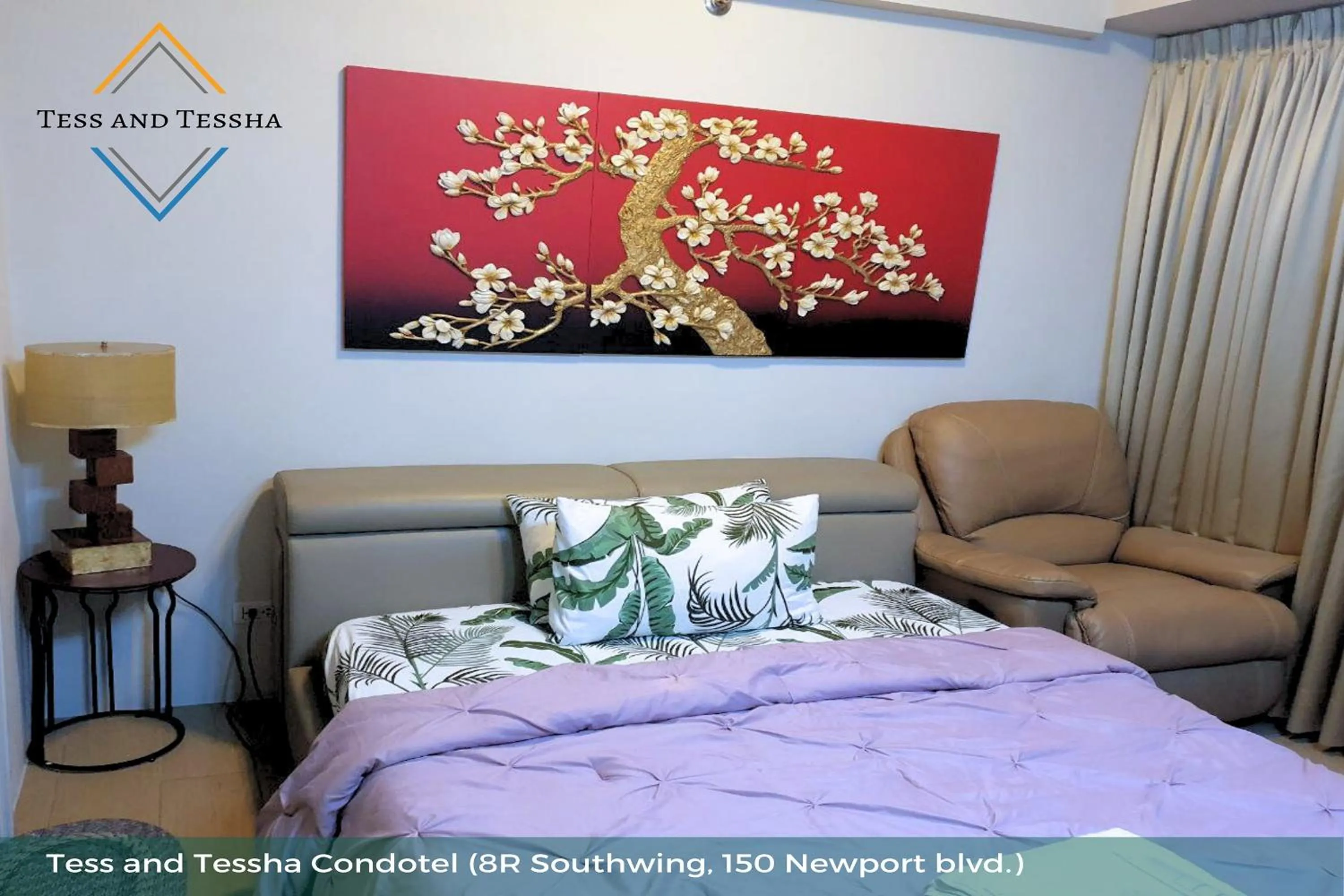 Bed in Tess and Tessha Condotel near T3 Airport