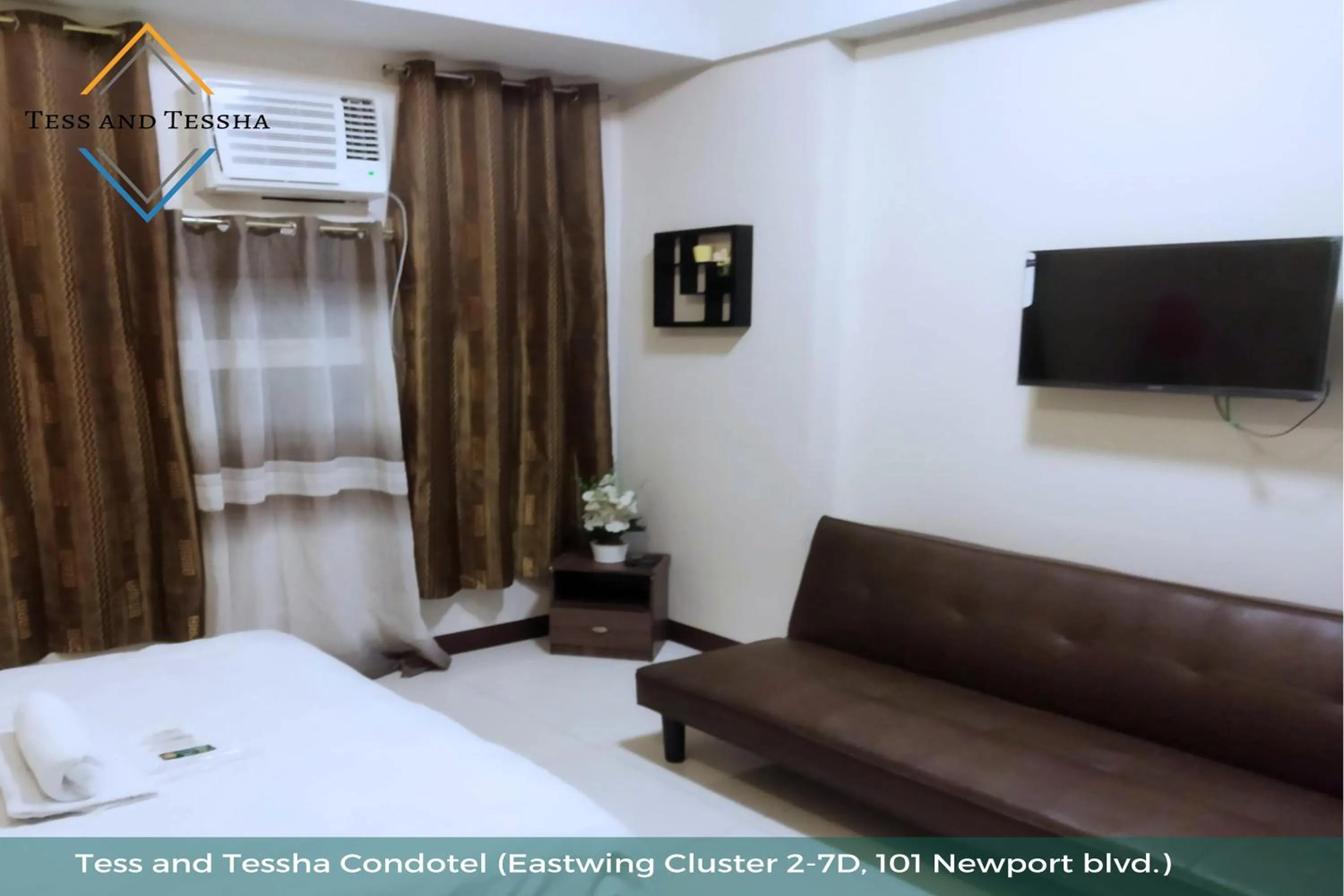 Bed in Tess and Tessha Condotel near T3 Airport
