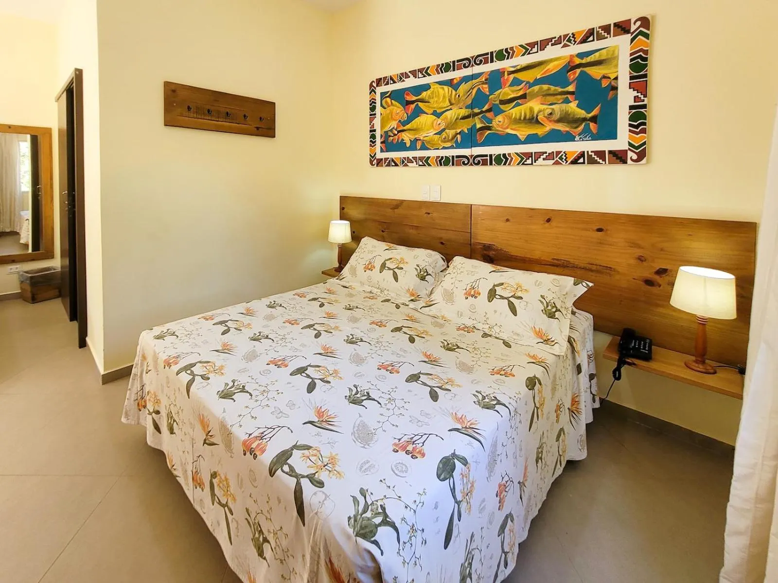 Bed in Hotel Pousada Águas de Bonito