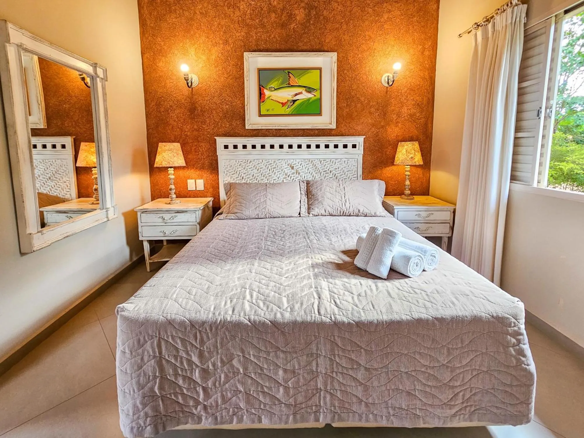 Bed in Hotel Pousada Águas de Bonito