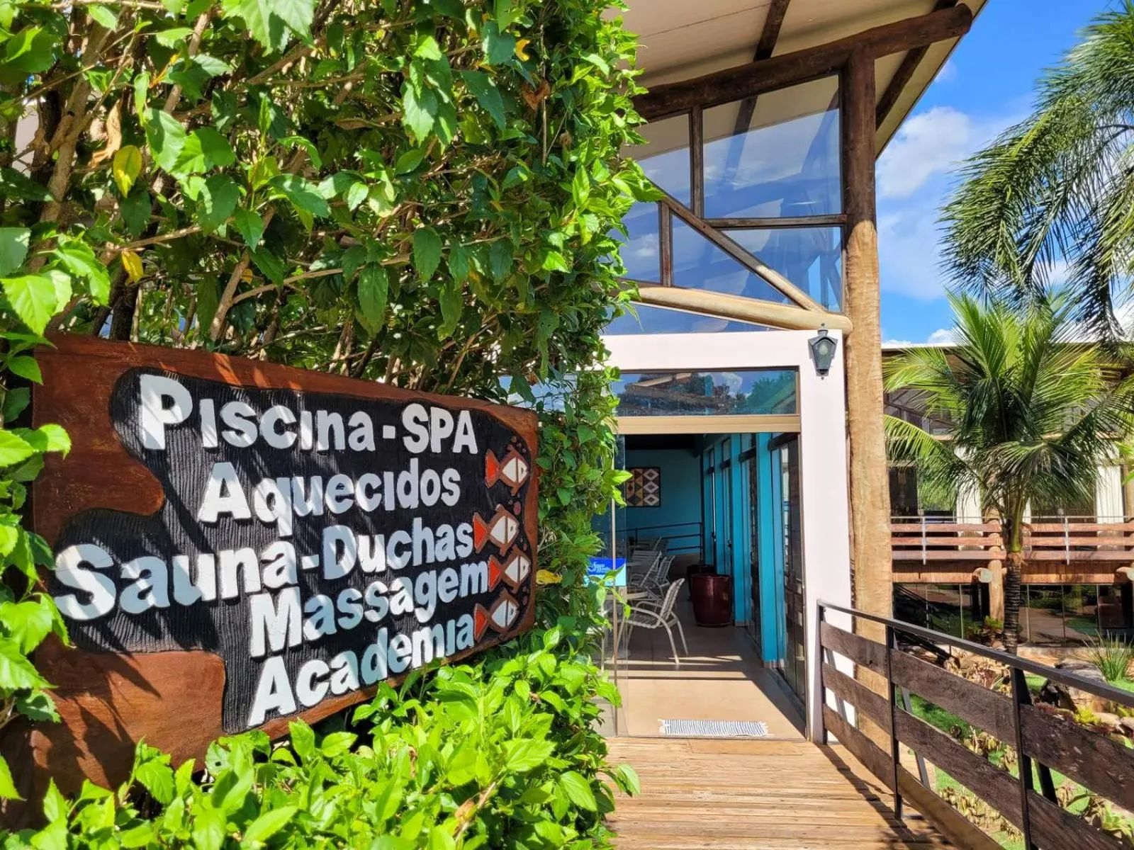 Swimming pool in Hotel Pousada Águas de Bonito