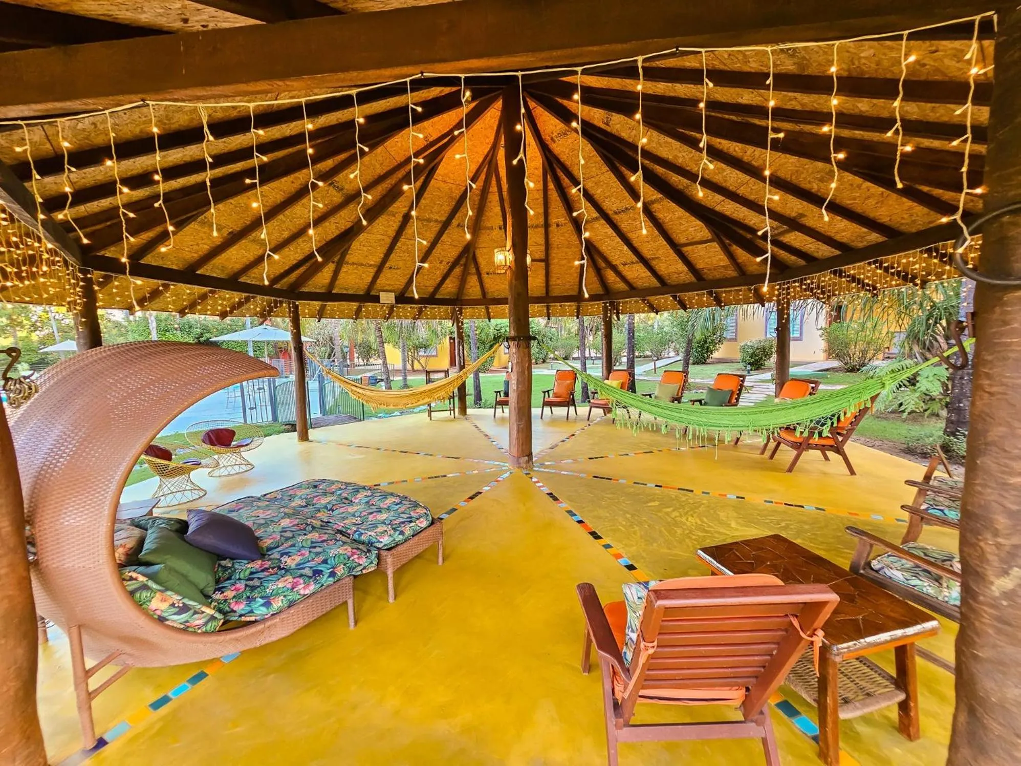 Communal lounge/ TV room in Hotel Pousada Águas de Bonito