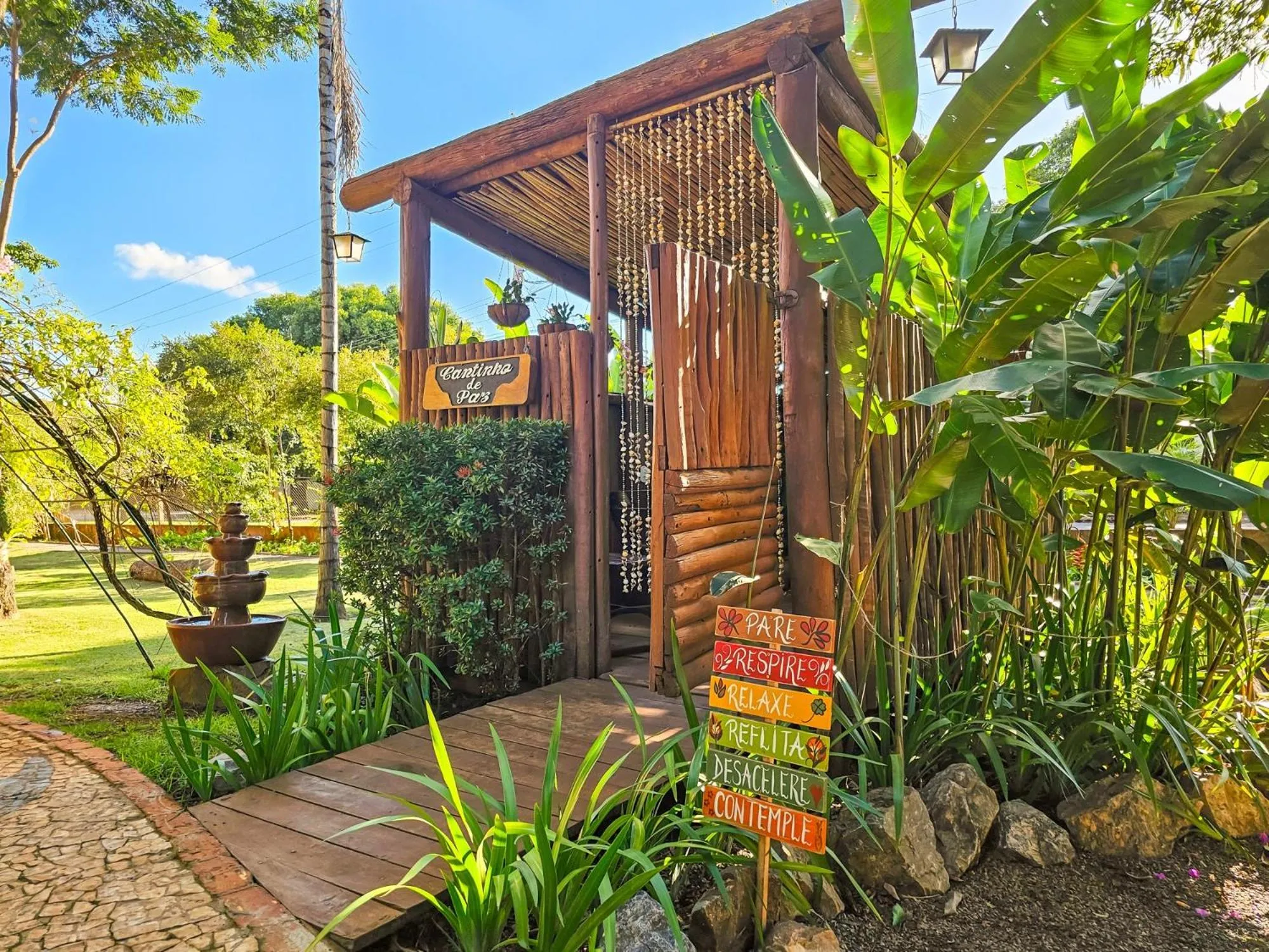 Garden in Hotel Pousada Águas de Bonito