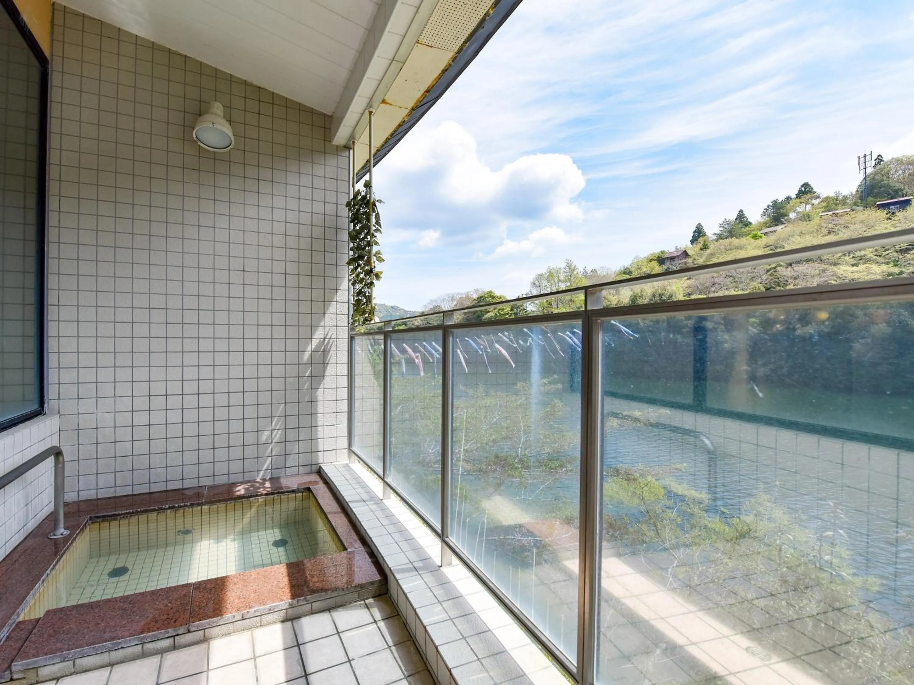 Mountain view in momijigawa onsen