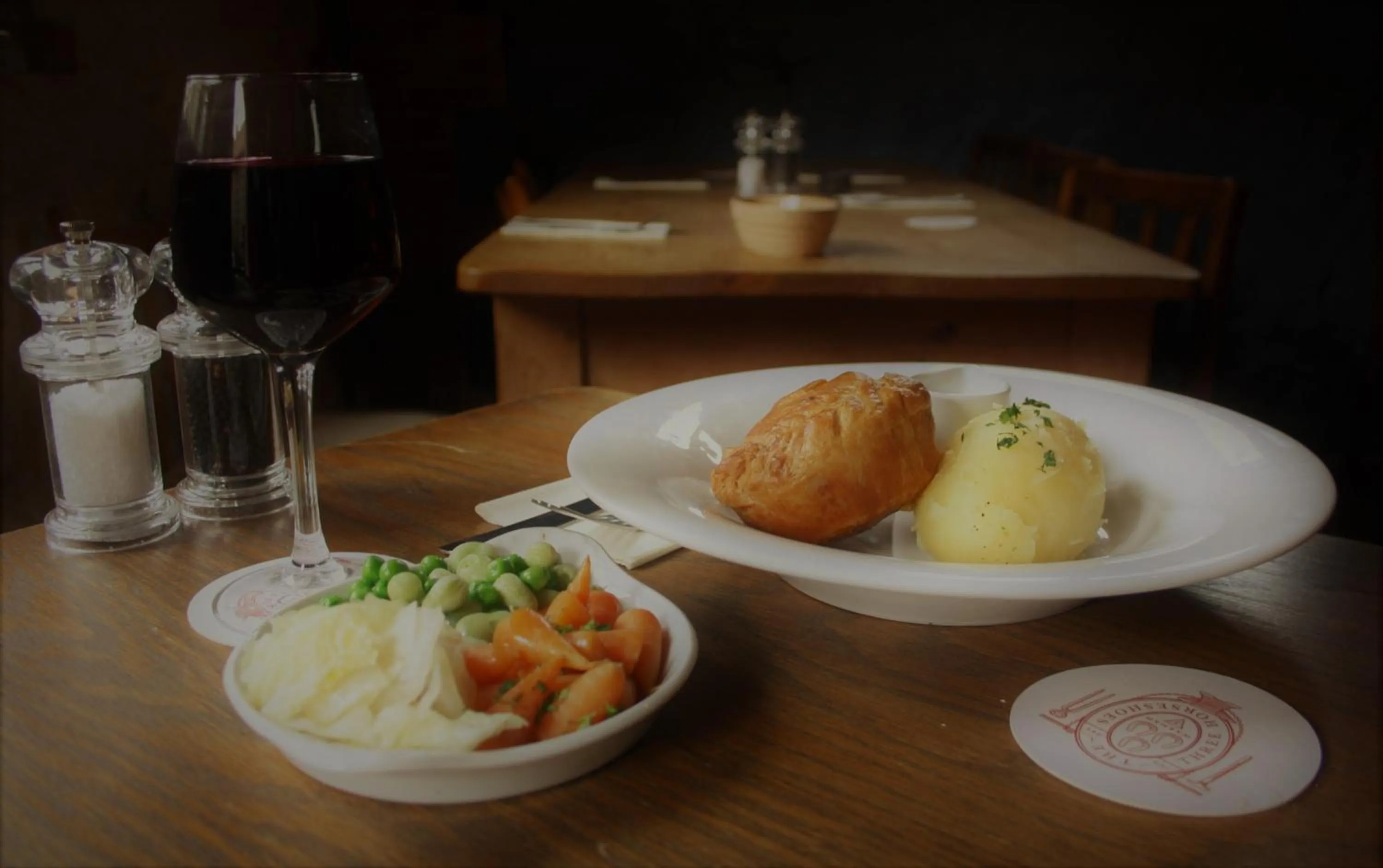 Food close-up in The Three Horseshoes