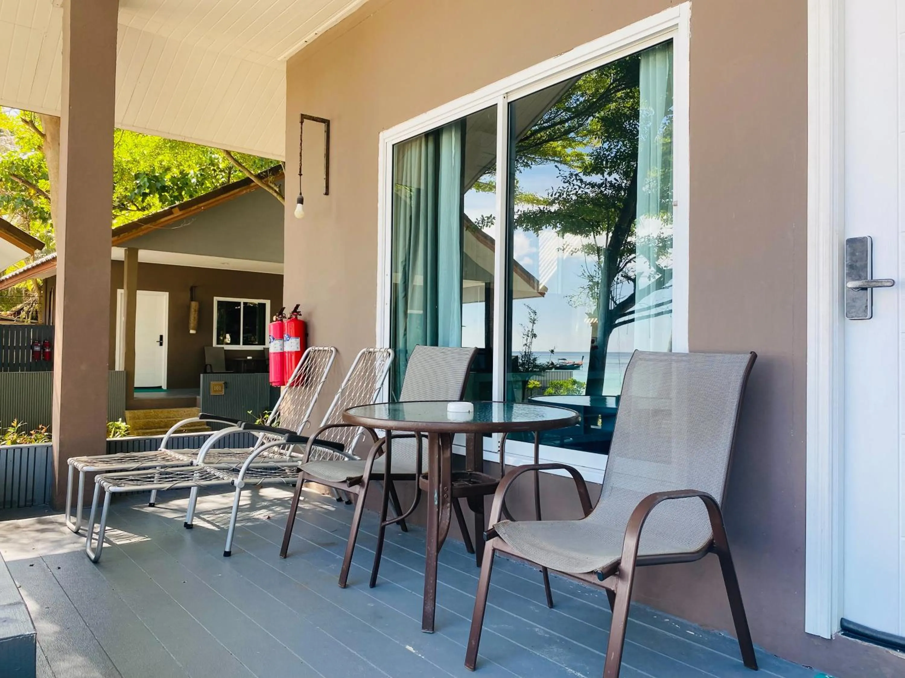 Seating area in Bella Vista Beach Resort Koh Lipe