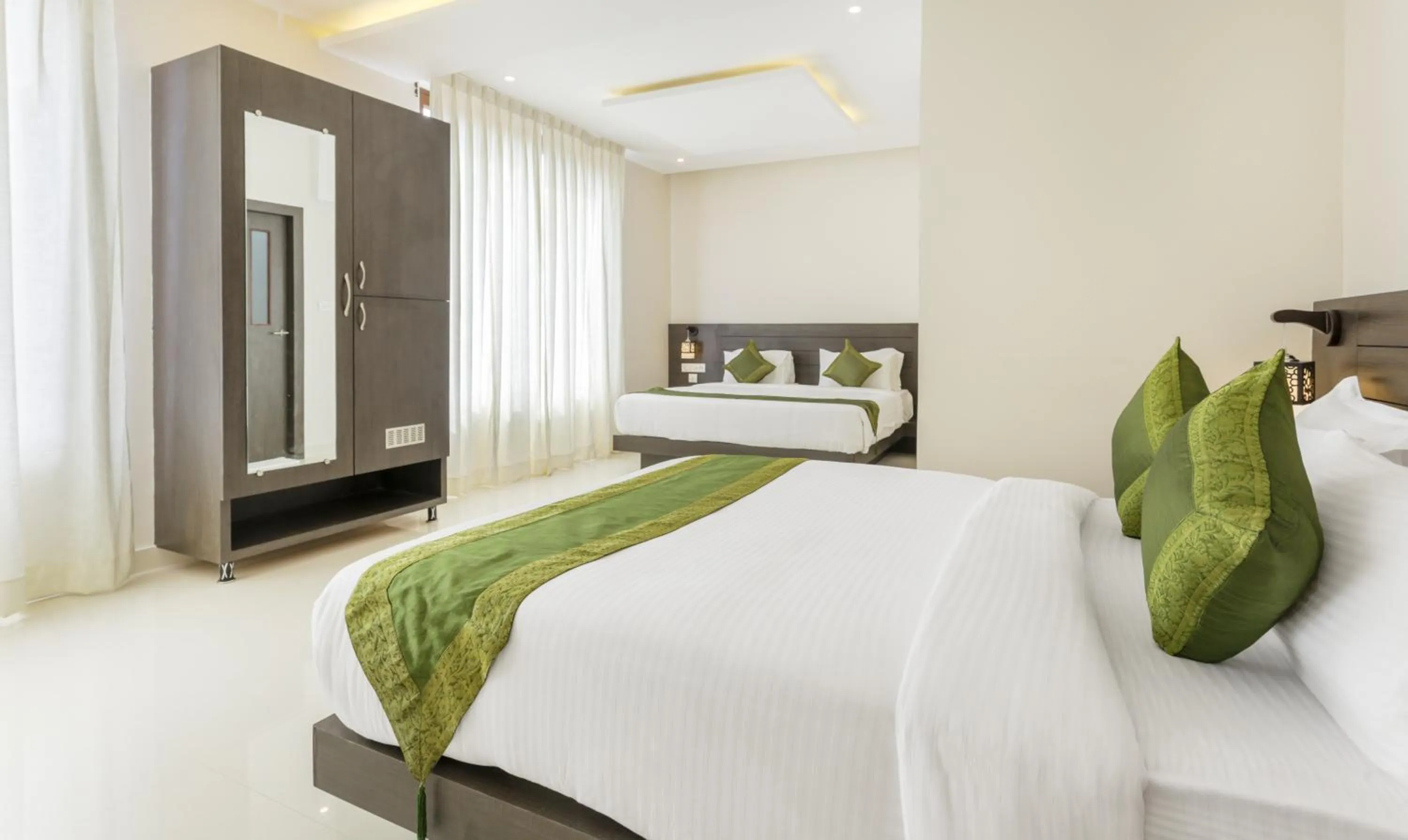 Bedroom, Bed in Treebo Sunrise IG Road