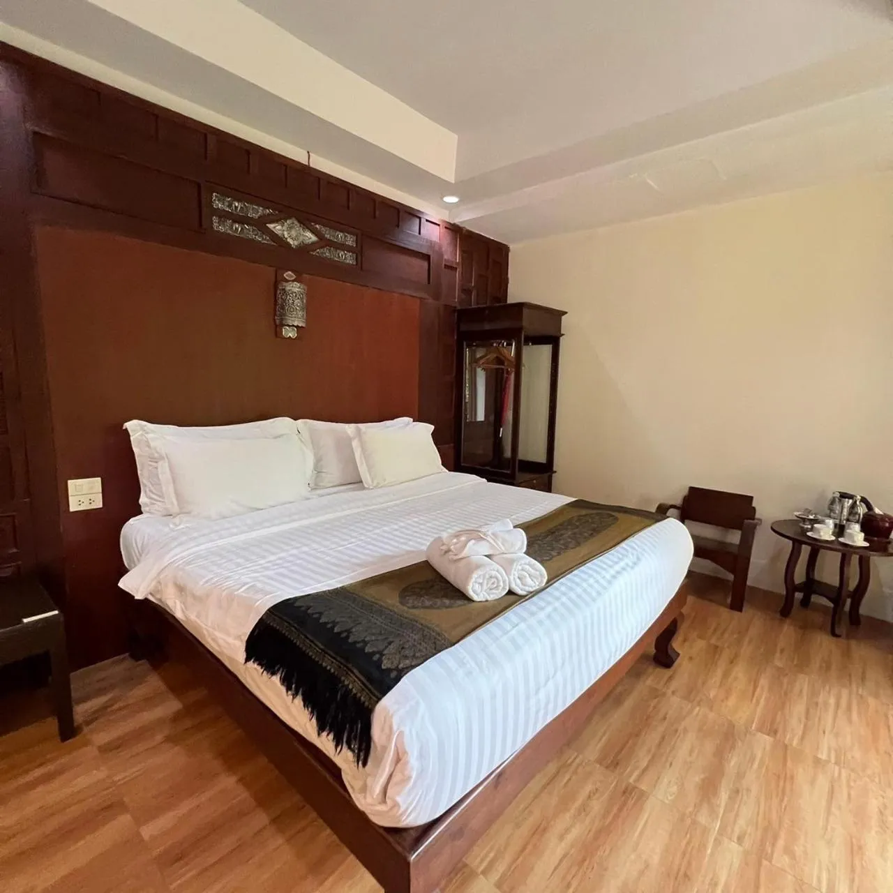 towels, Bed in Sasidara Resort Nan