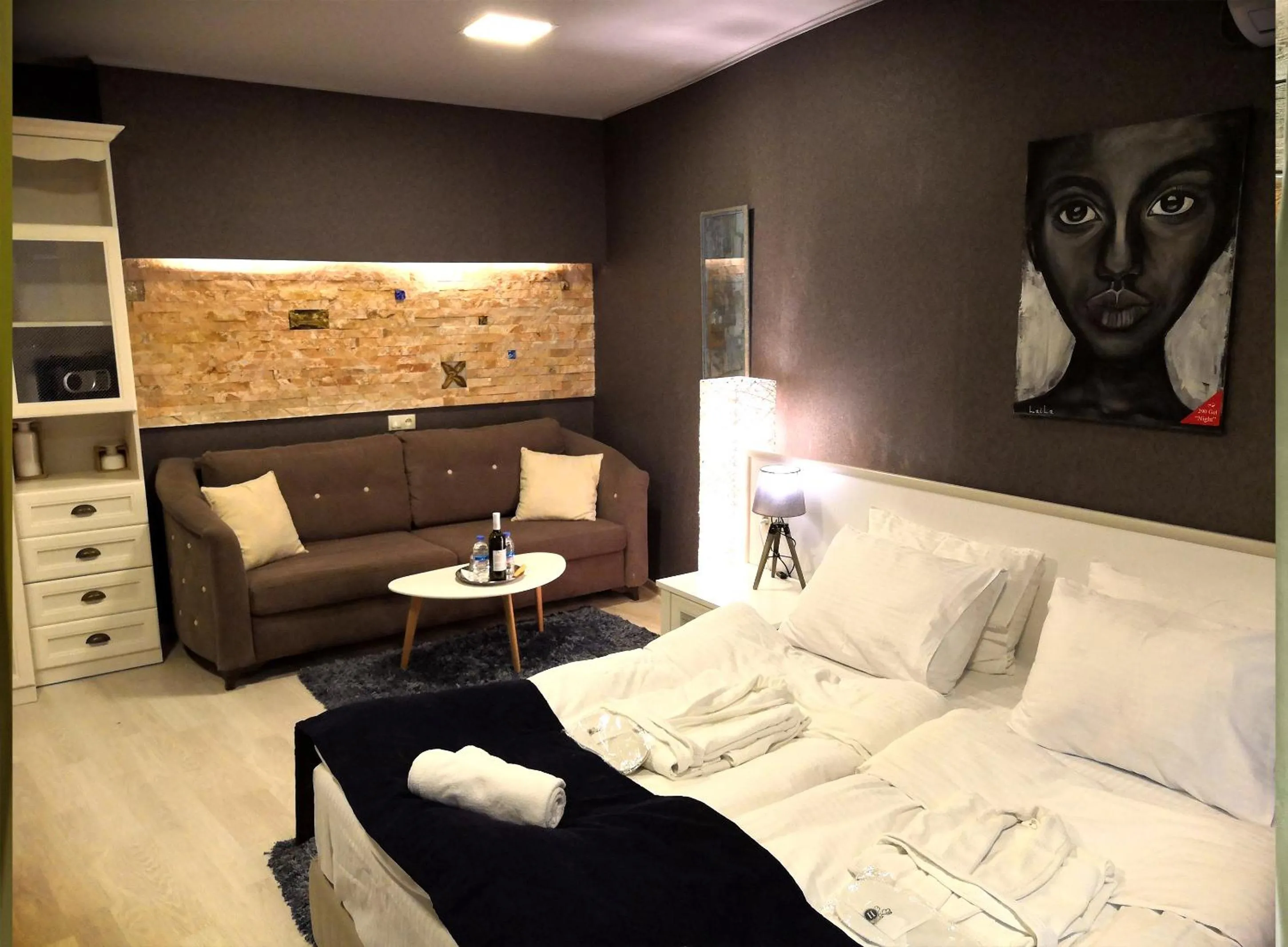 Bed in Piano Borracho Boutique Hotel Old Tbilisi