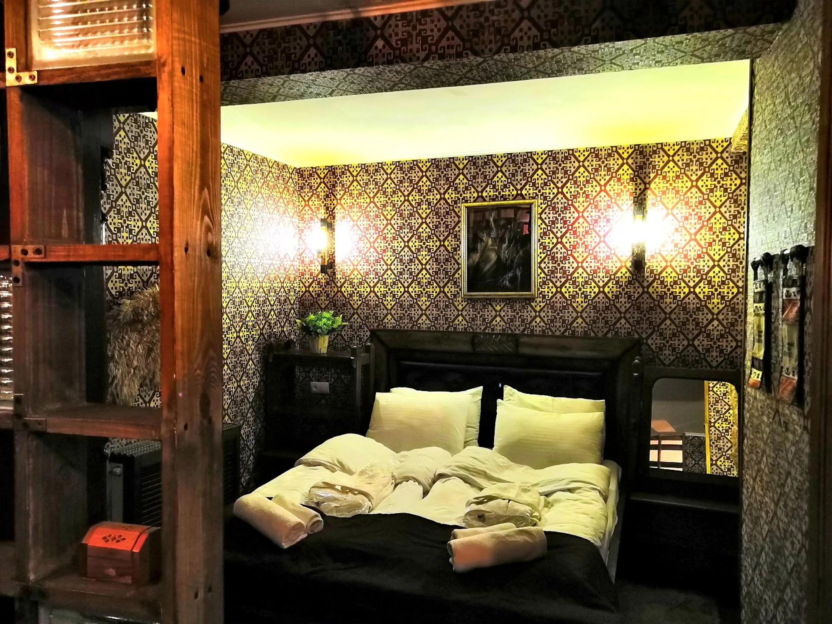 Bed in Piano Borracho Boutique Hotel Old Tbilisi