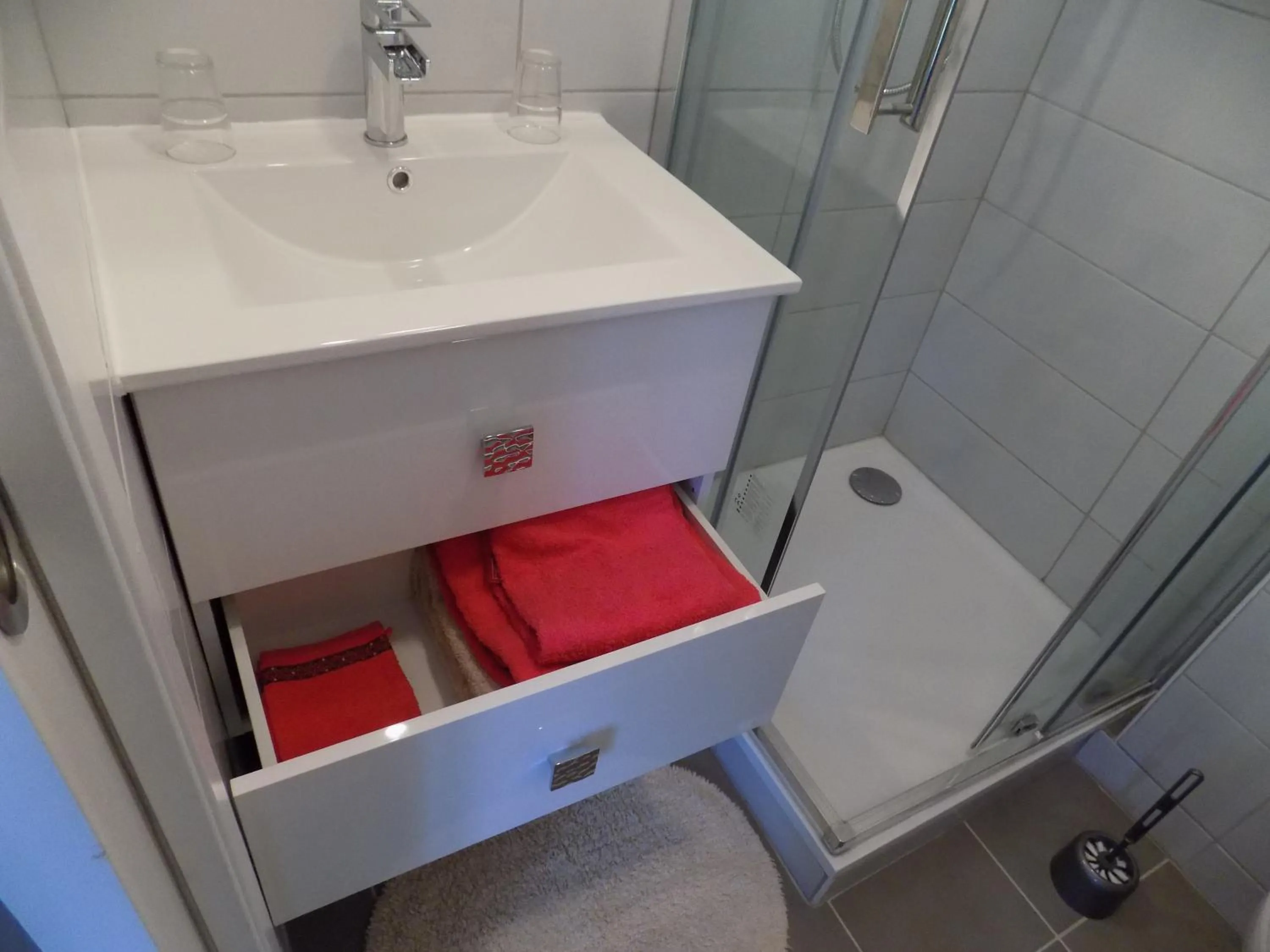 Bathroom in Chambres d'hôtes à Raveau