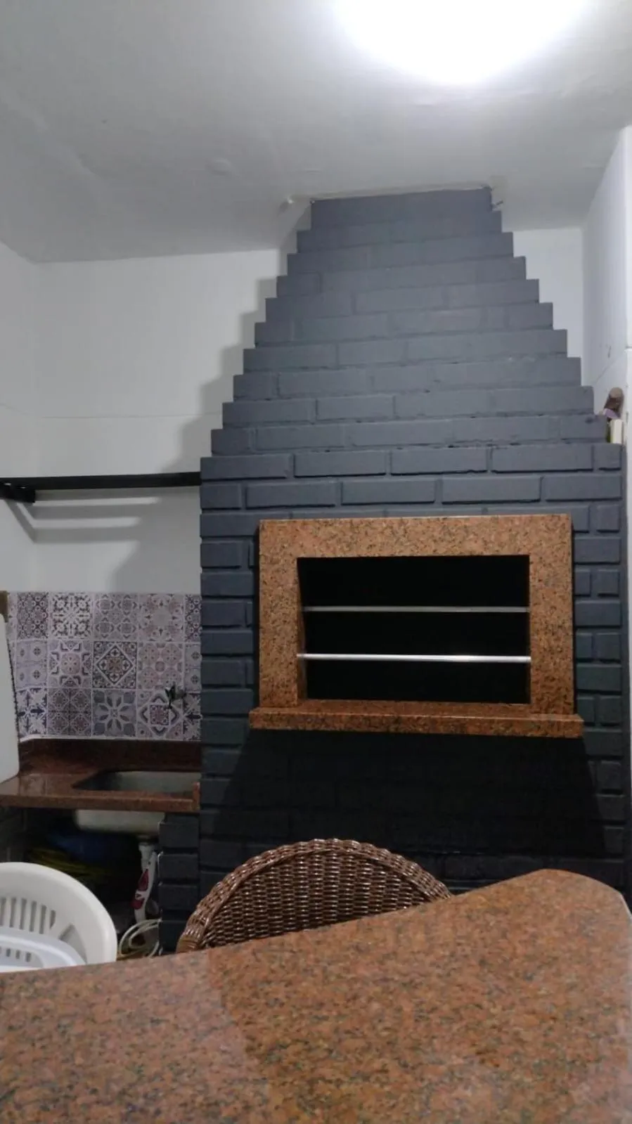 BBQ facilities in Itapema-Meia Praia- 3 quartos - Frente Mar!