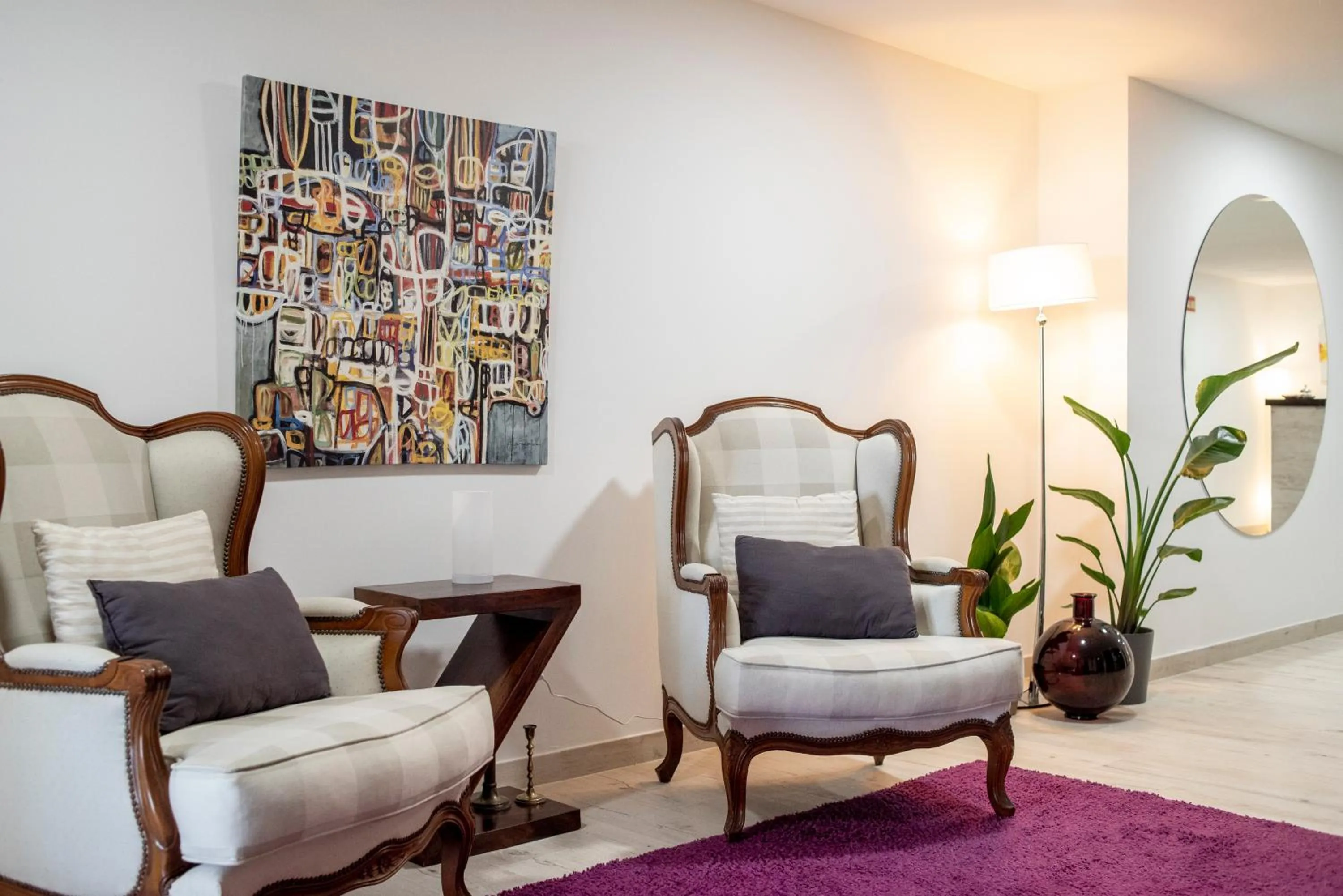 Lobby or reception in Hotel Montañés