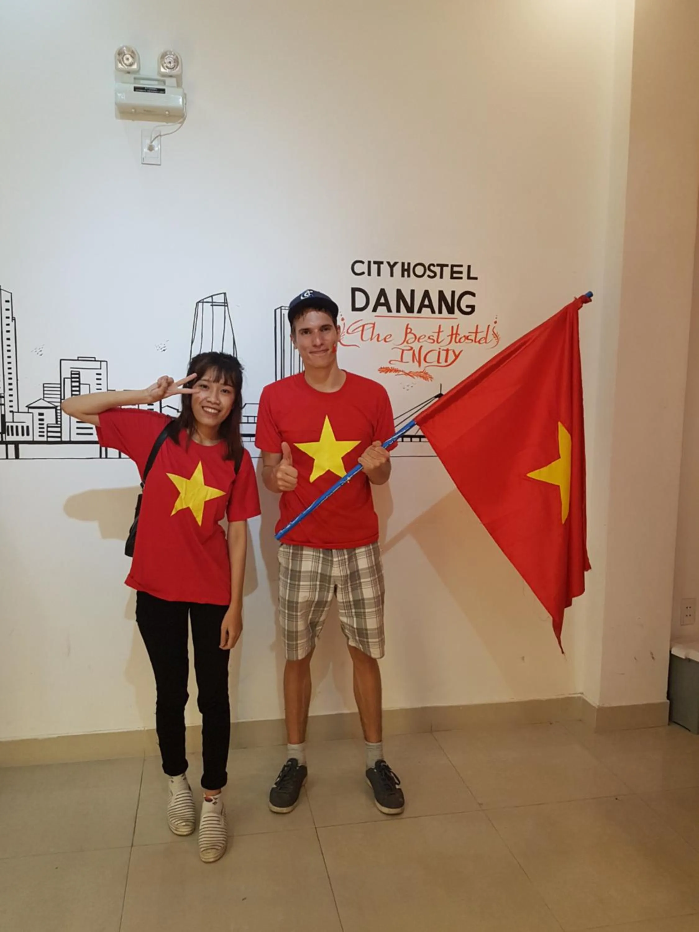 group of guests in City Hostel Da Nang