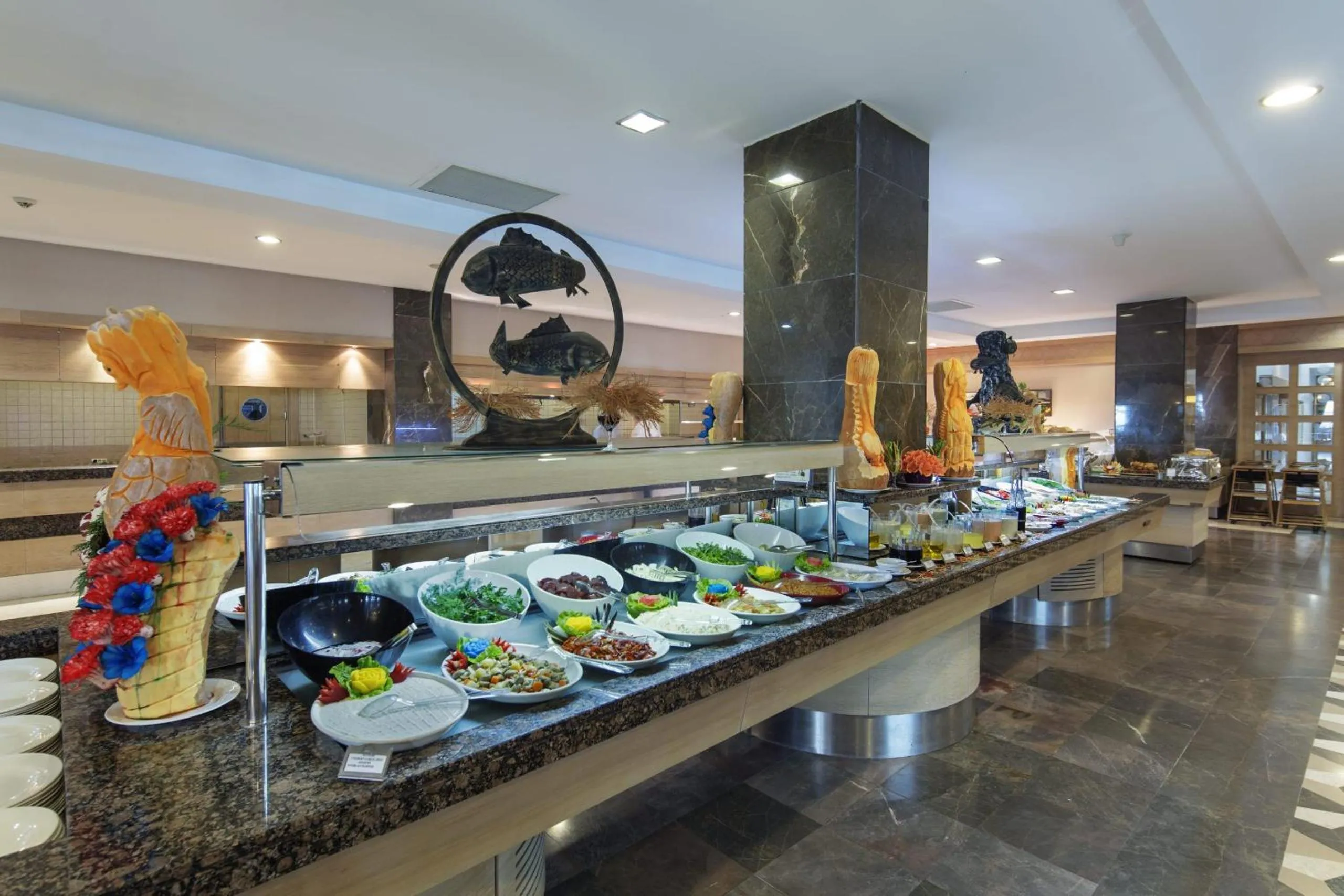 Buffet breakfast in Alba Queen Hotel - Ultra All Inclusive