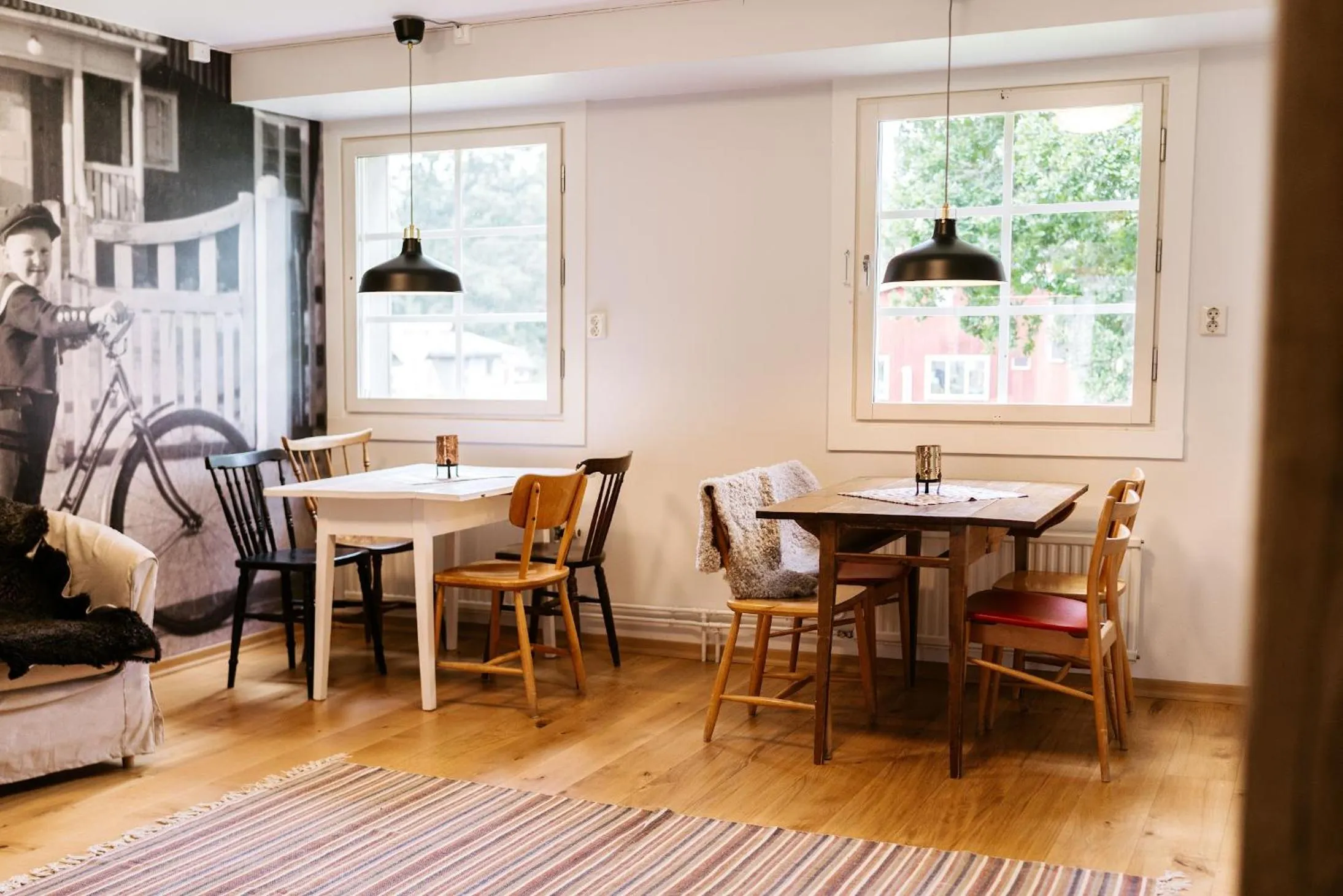 Seating area in Ödevata Gårdshotell