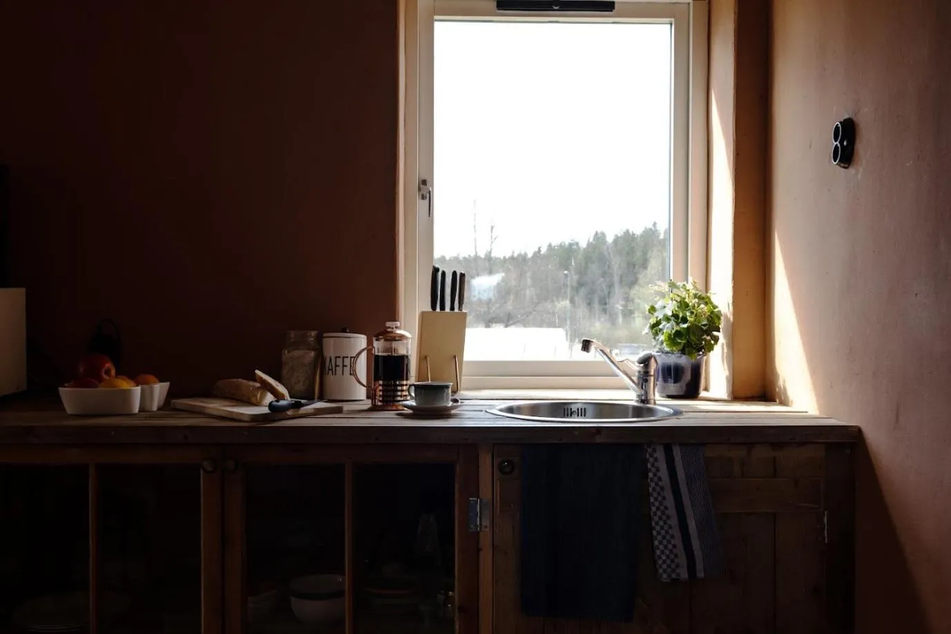 Kitchen or kitchenette in Ödevata Gårdshotell
