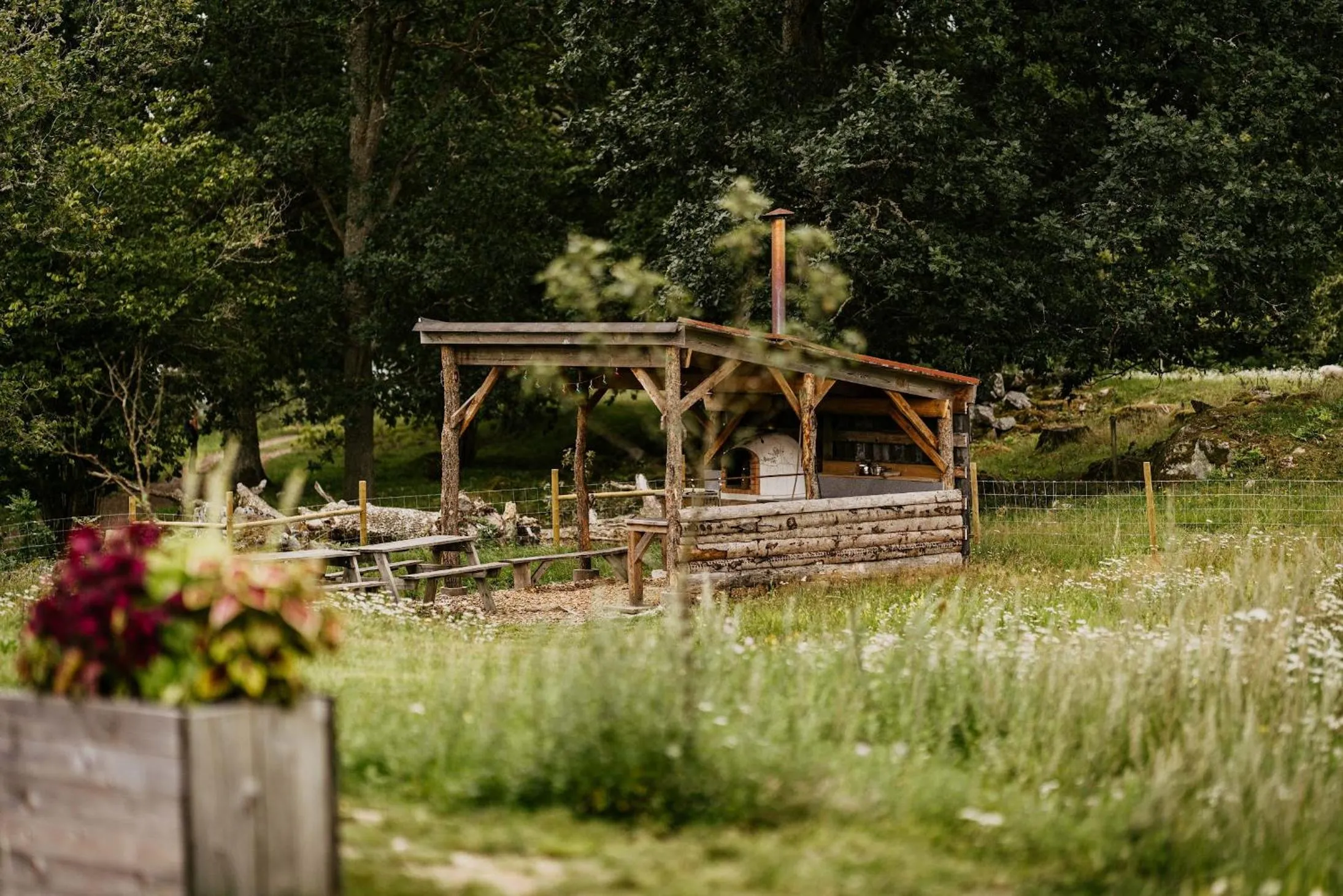 BBQ facilities in Ödevata Gårdshotell