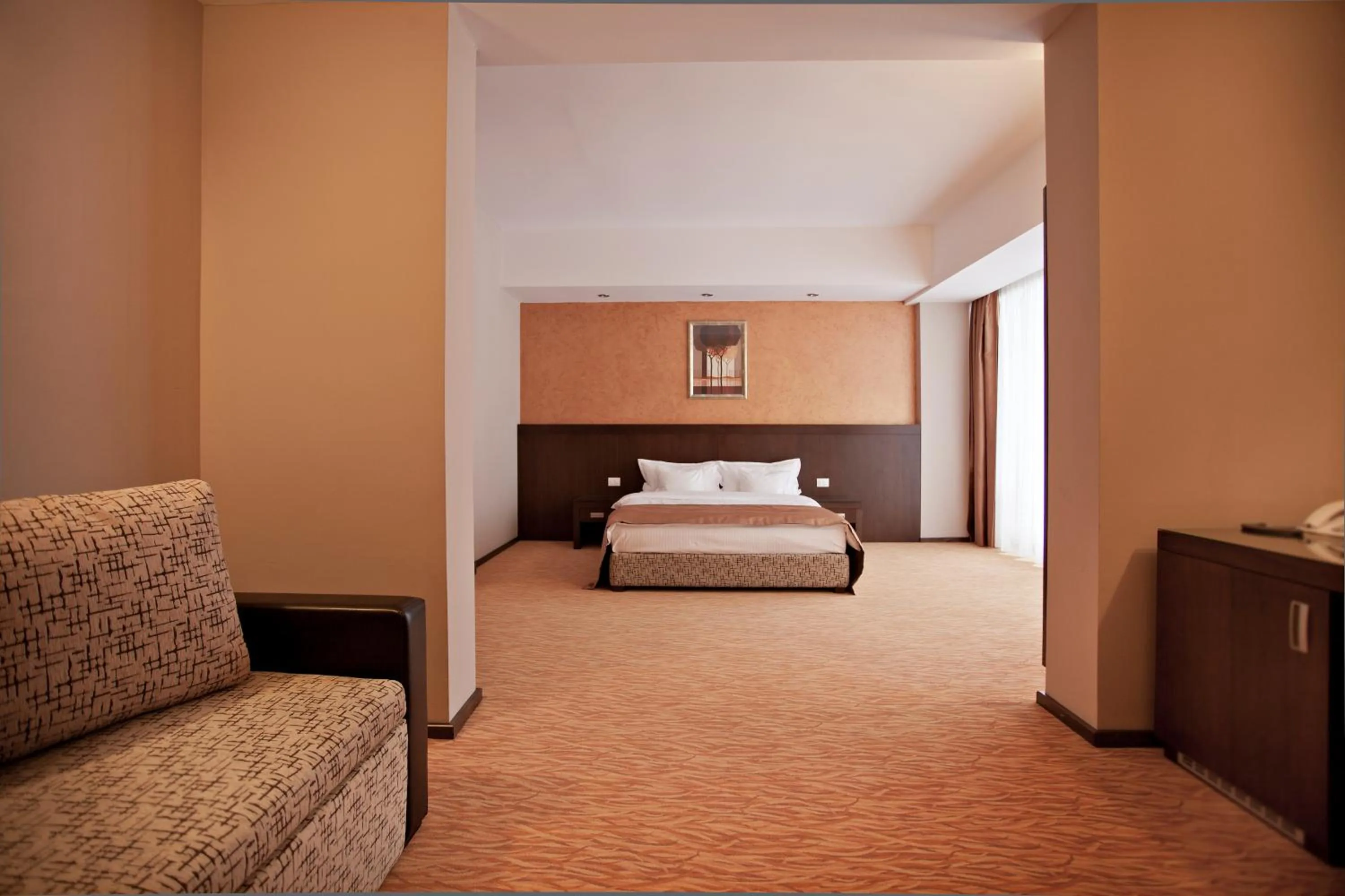 Seating area, Bed in Hotel Clermont