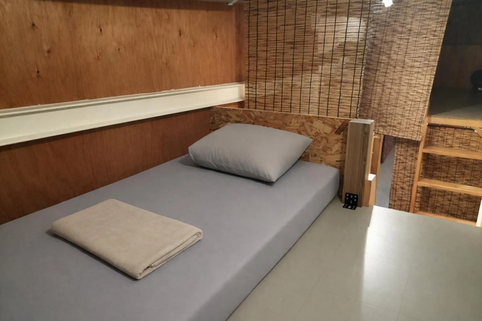 Bed in Vacation"Ninja"house Secretbase near Asakusa