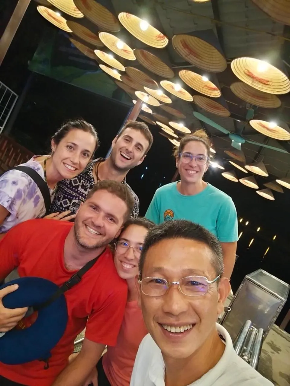 group of guests in Tam Coc Rice Fields Homestay