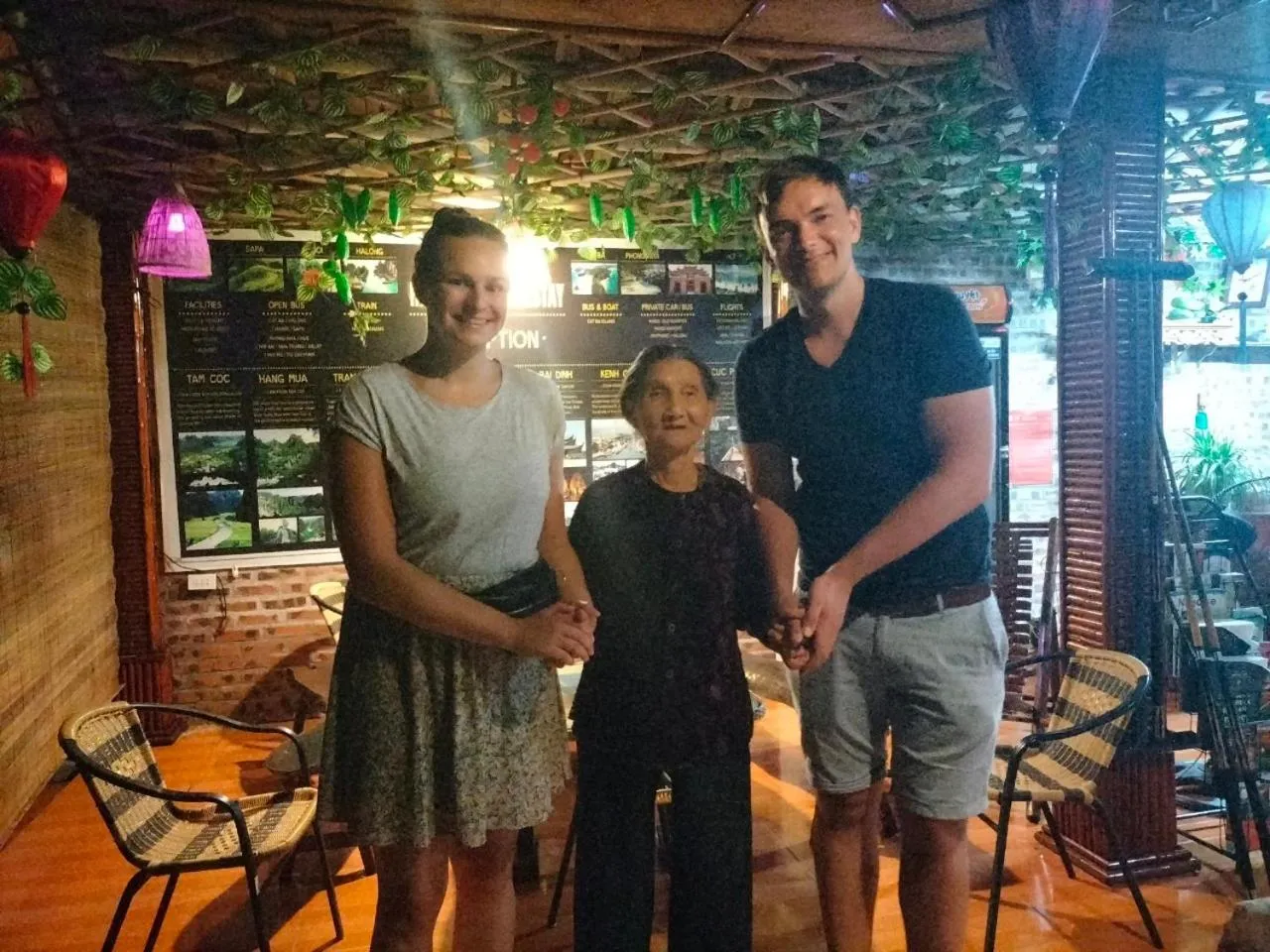 group of guests in Tam Coc Rice Fields Homestay