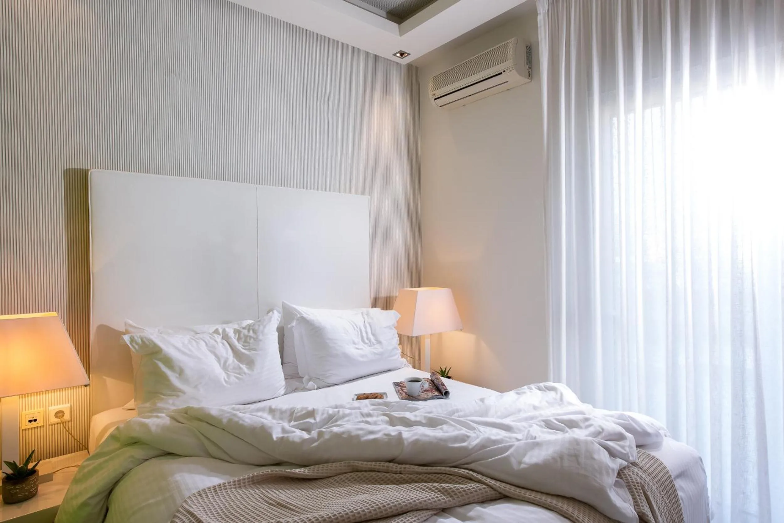 Bed in Afrodite Suites