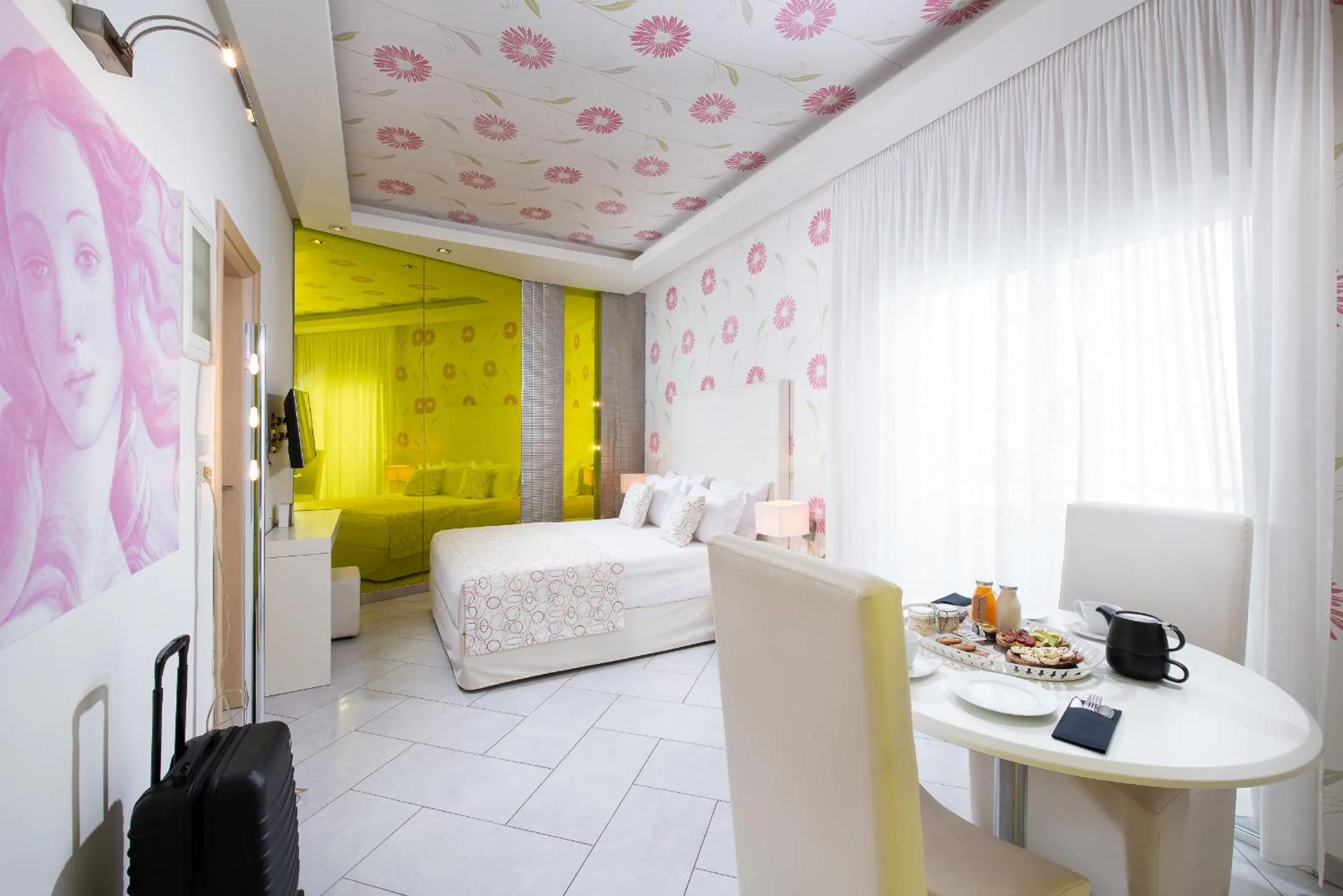 Bed in Afrodite Suites