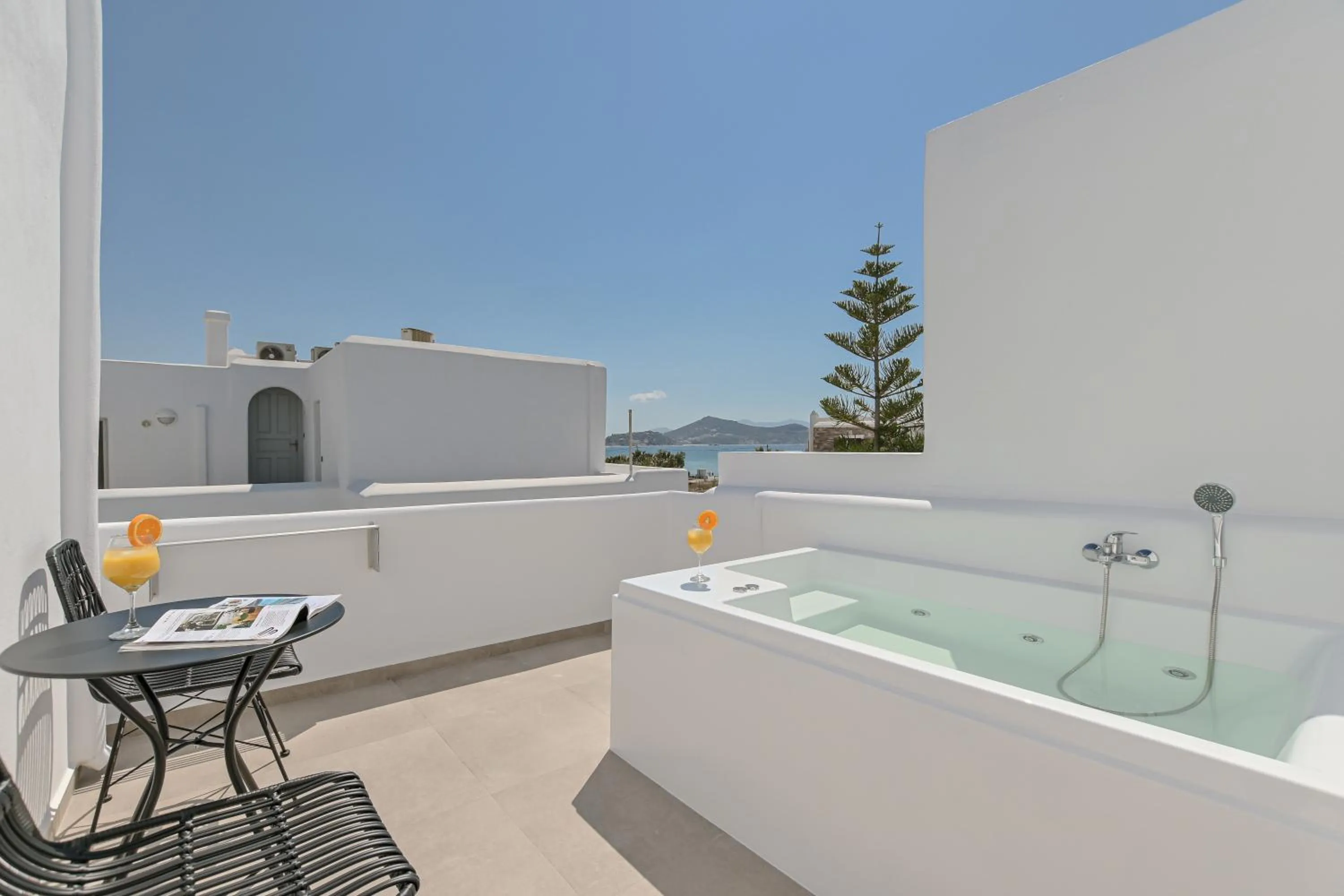 Hot Tub in Naxos Blue Sky