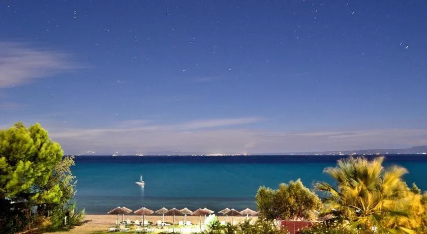 Beach in Naxos Blue Sky