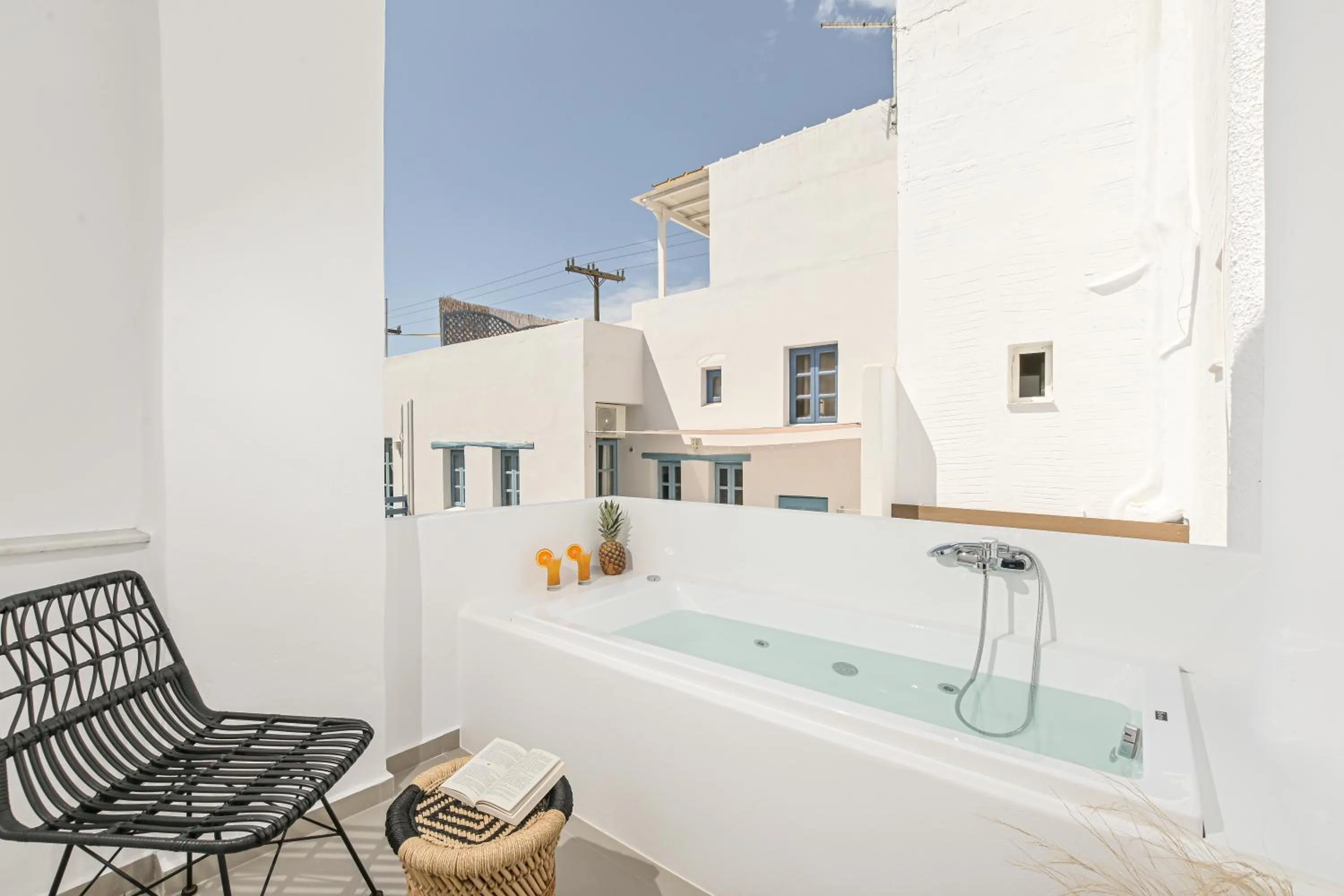 Hot Tub in Naxos Blue Sky