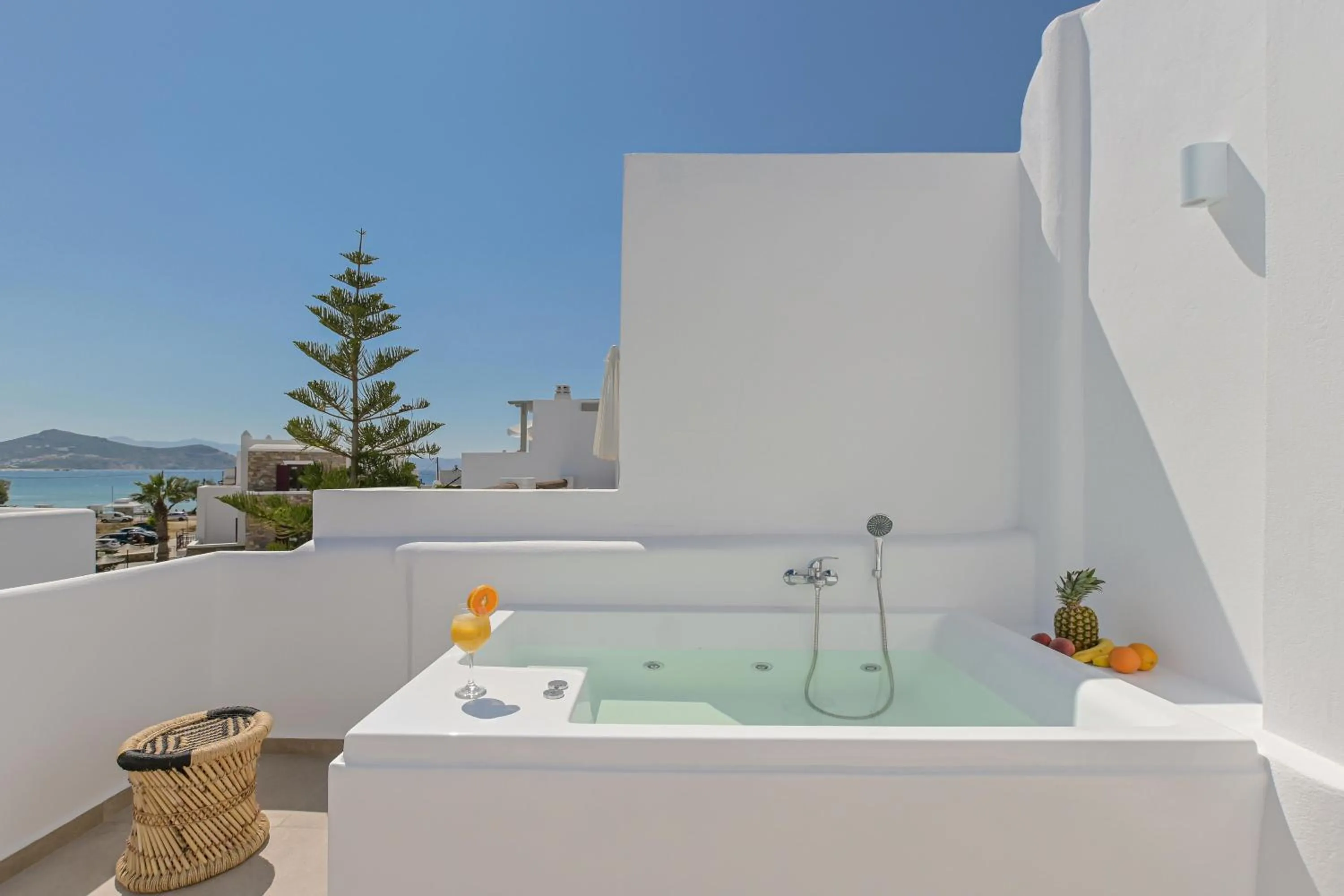 Patio in Naxos Blue Sky