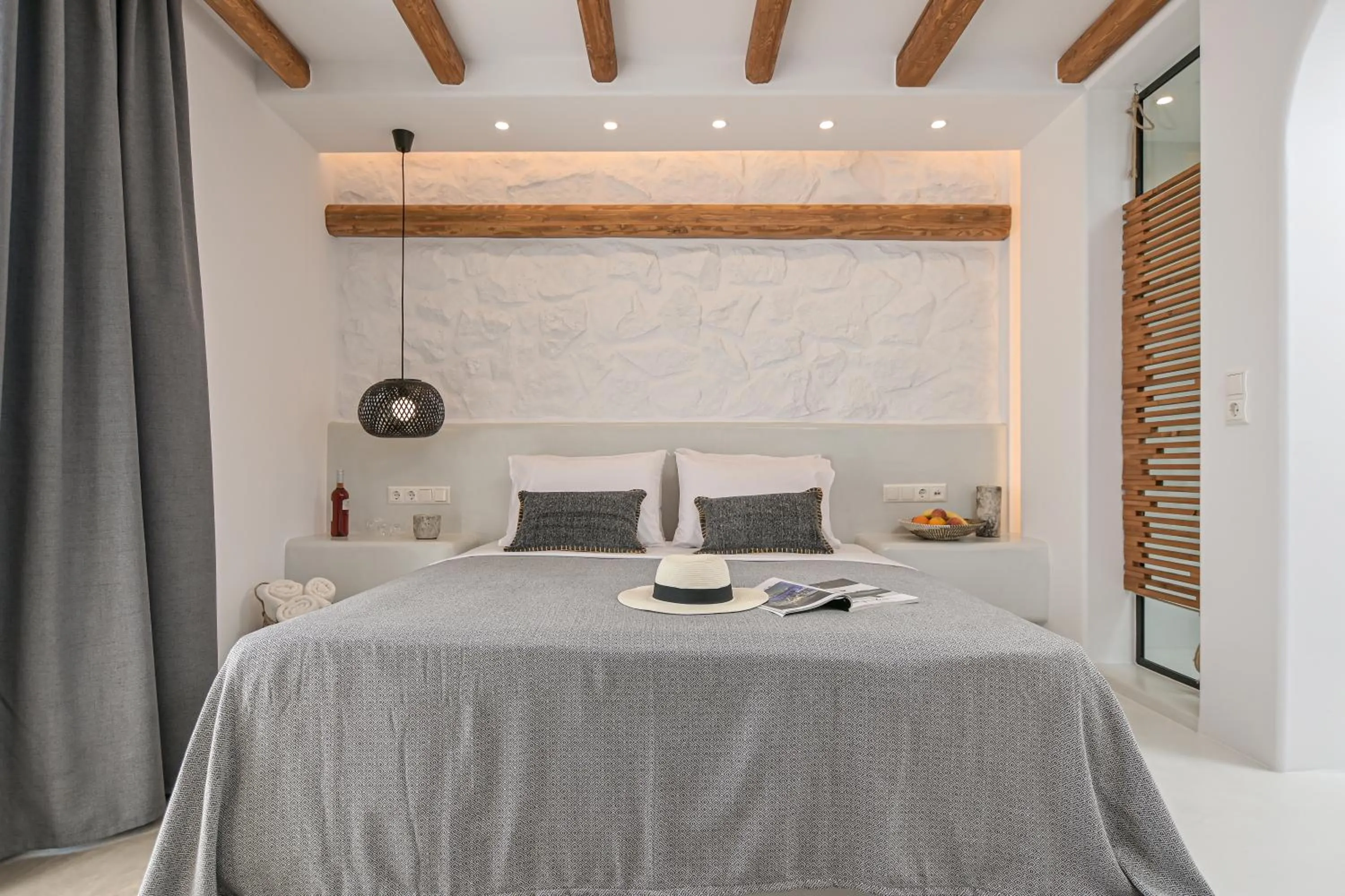 Bed in Naxos Blue Sky