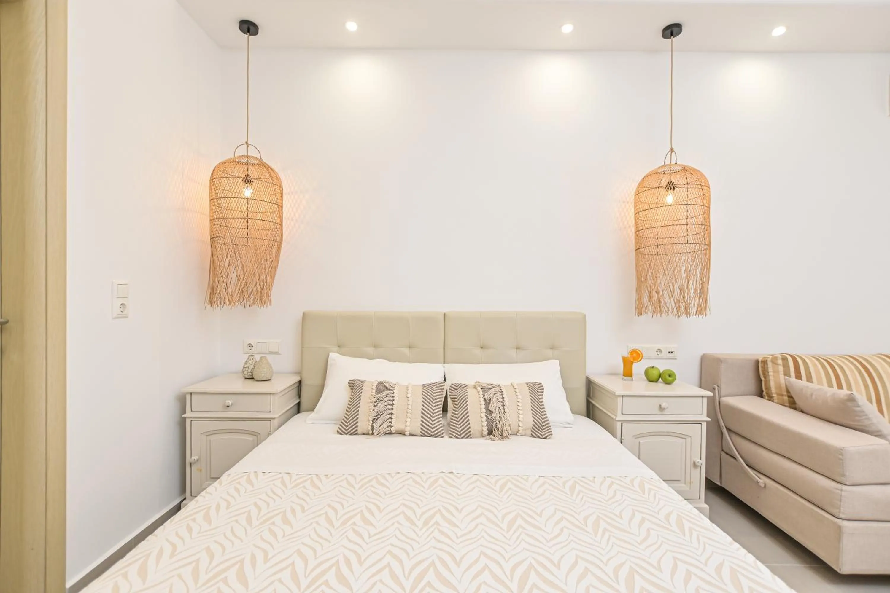 Bed in Naxos Blue Sky