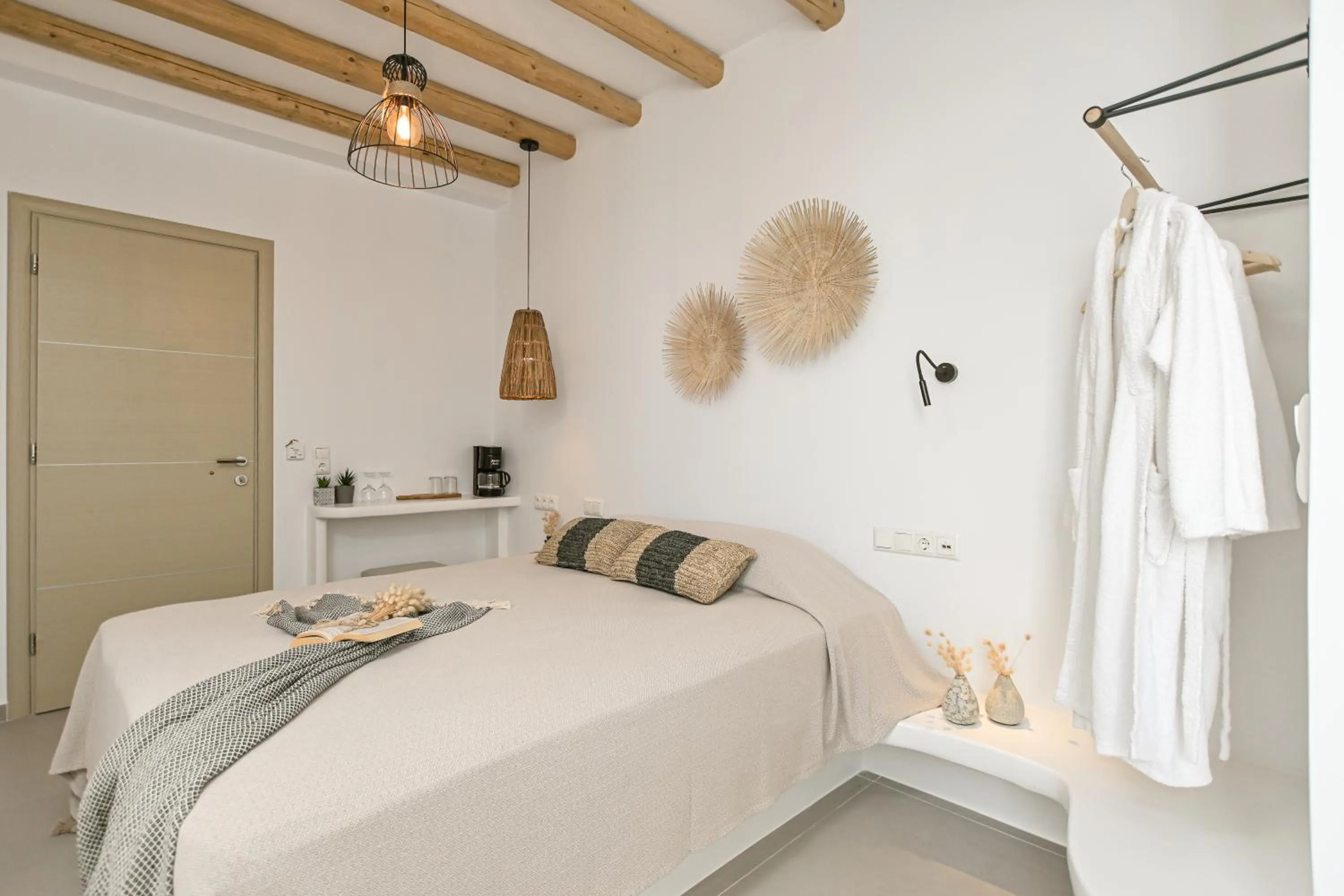 Bed in Naxos Blue Sky