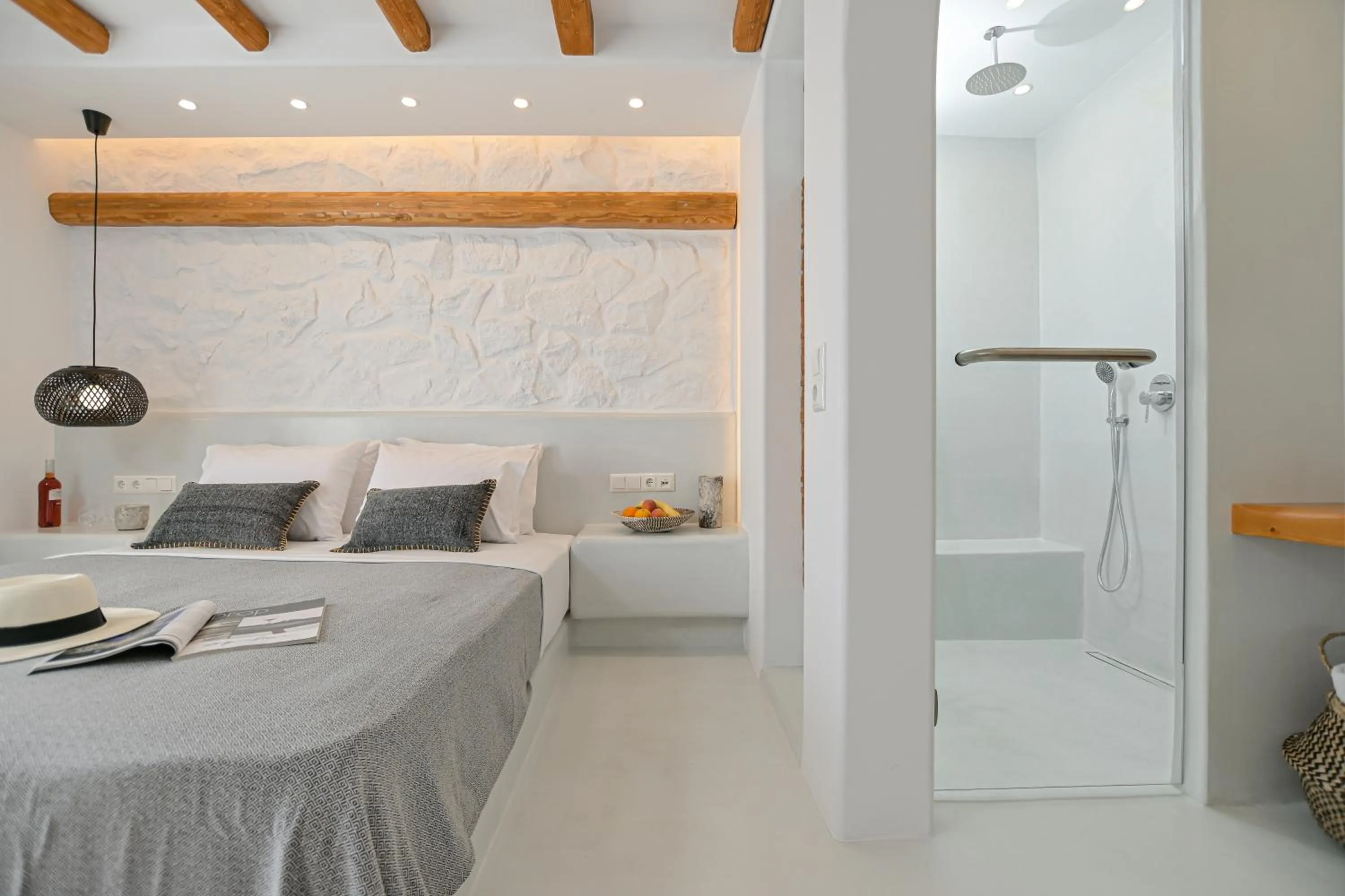 Bed in Naxos Blue Sky