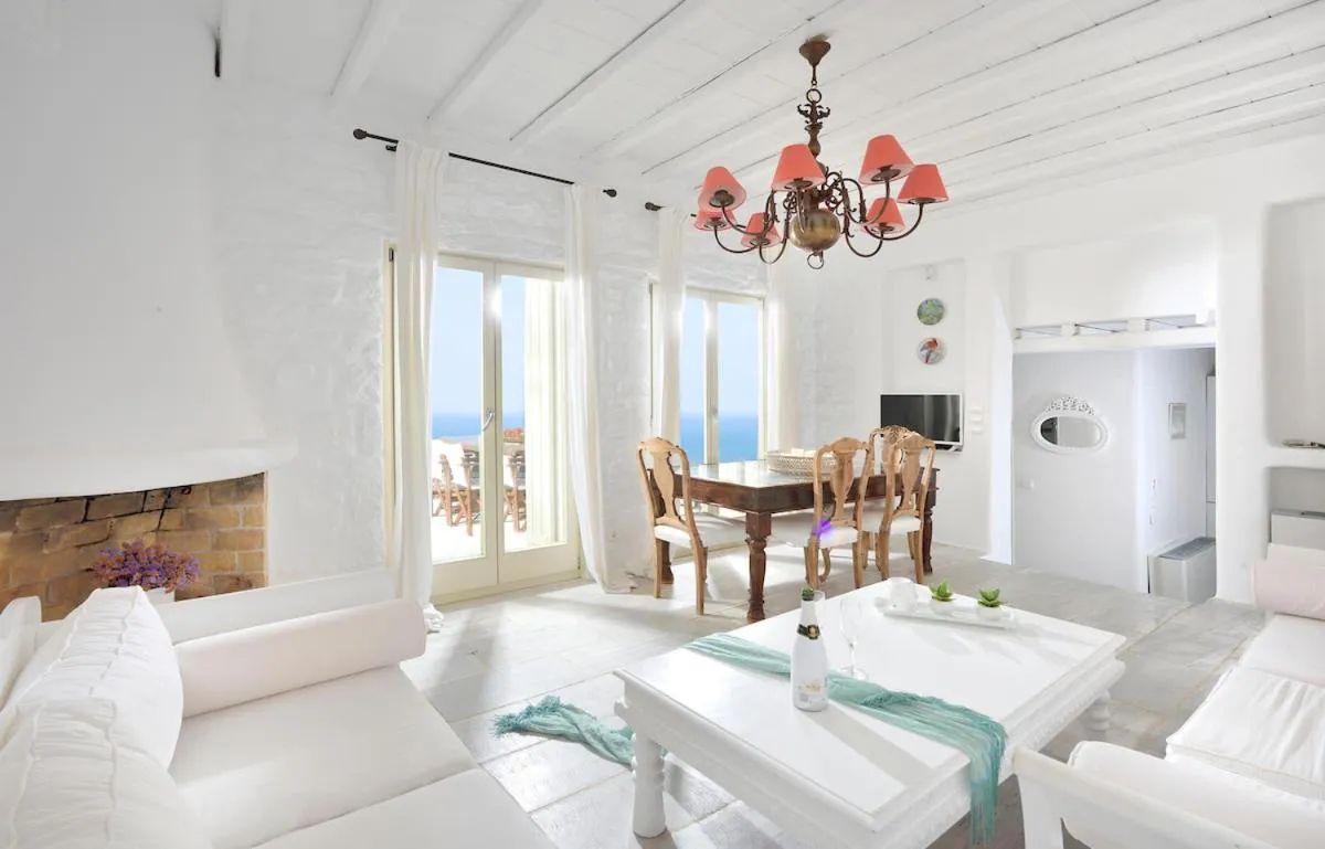 Living room in Mykonos Dream Villas